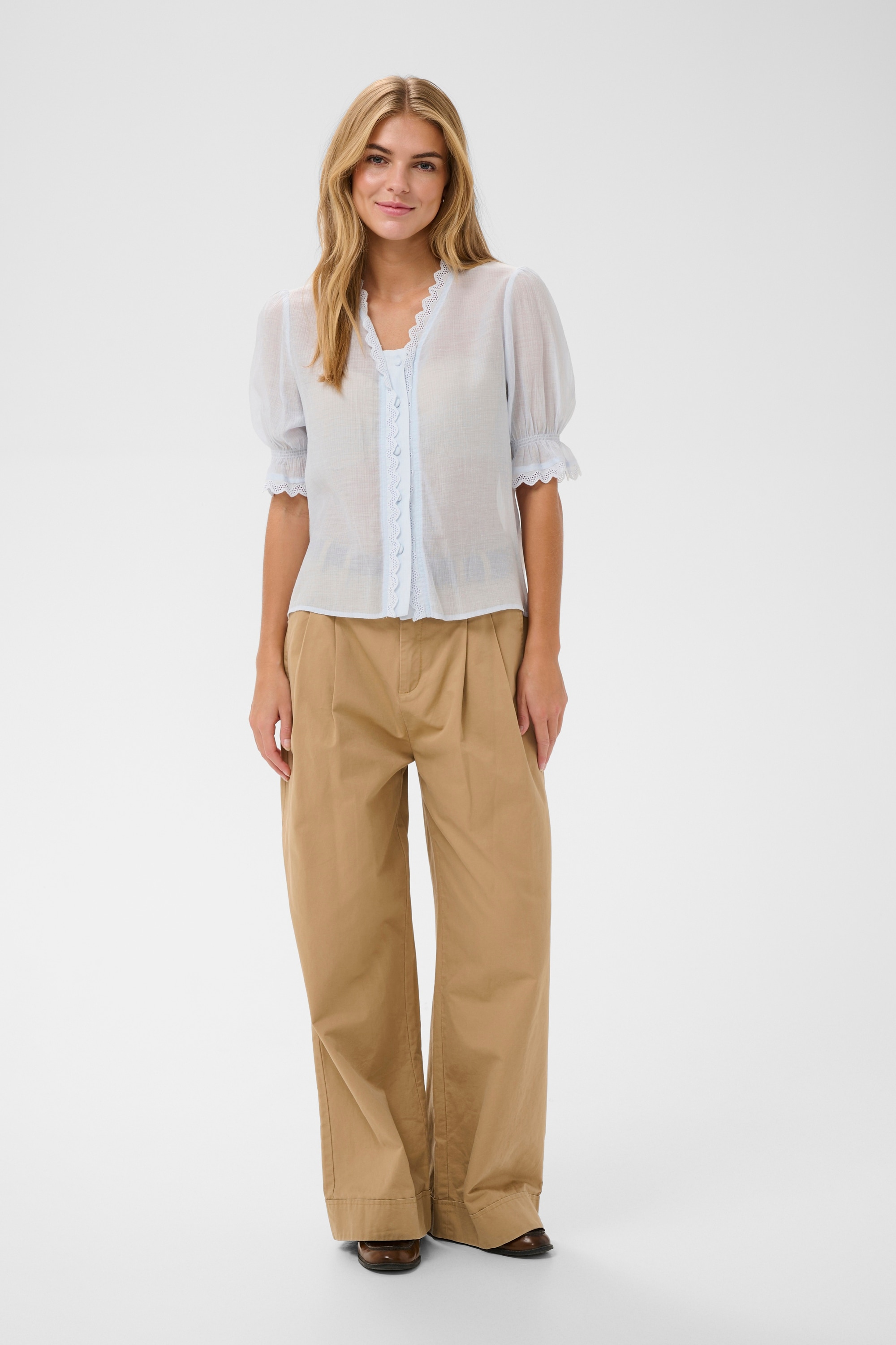 Saint Tropez Kurzarmbluse "Damen Bluse kurzarm KristelSZ"
