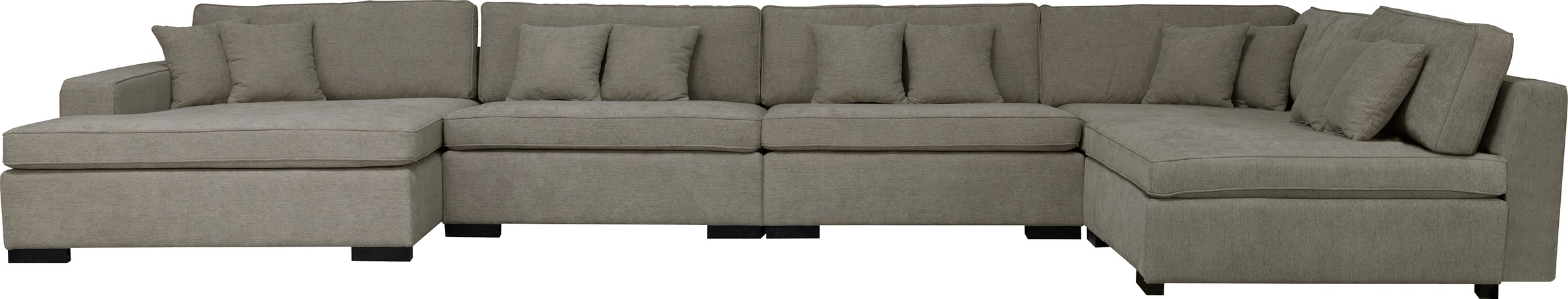 Home affaire Wohnlandschaft "Skara U-Form", Lounge-Sofa mit Federkernpolste günstig online kaufen