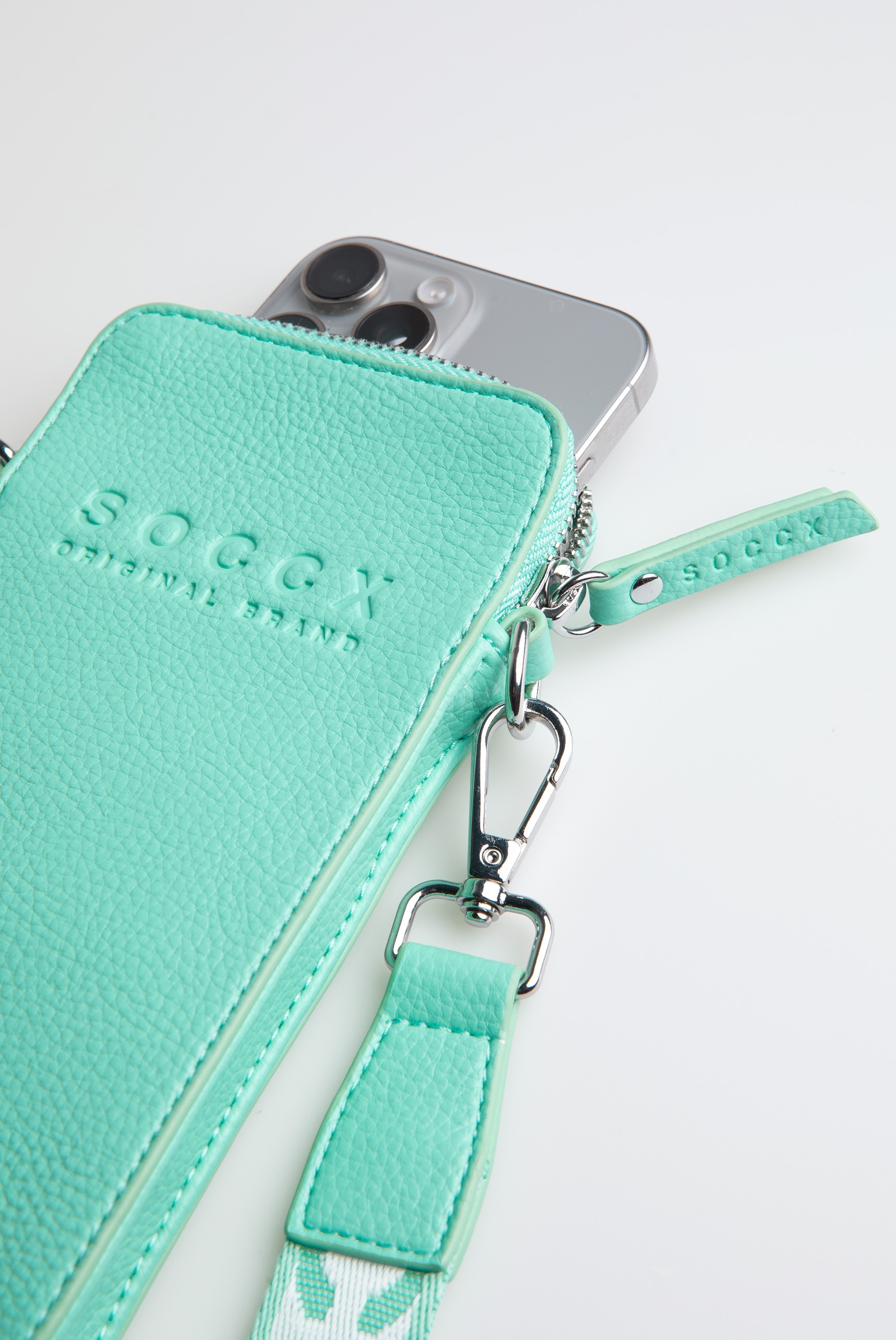 SOCCX Handytasche mit abnehmbarem Schulterriemen