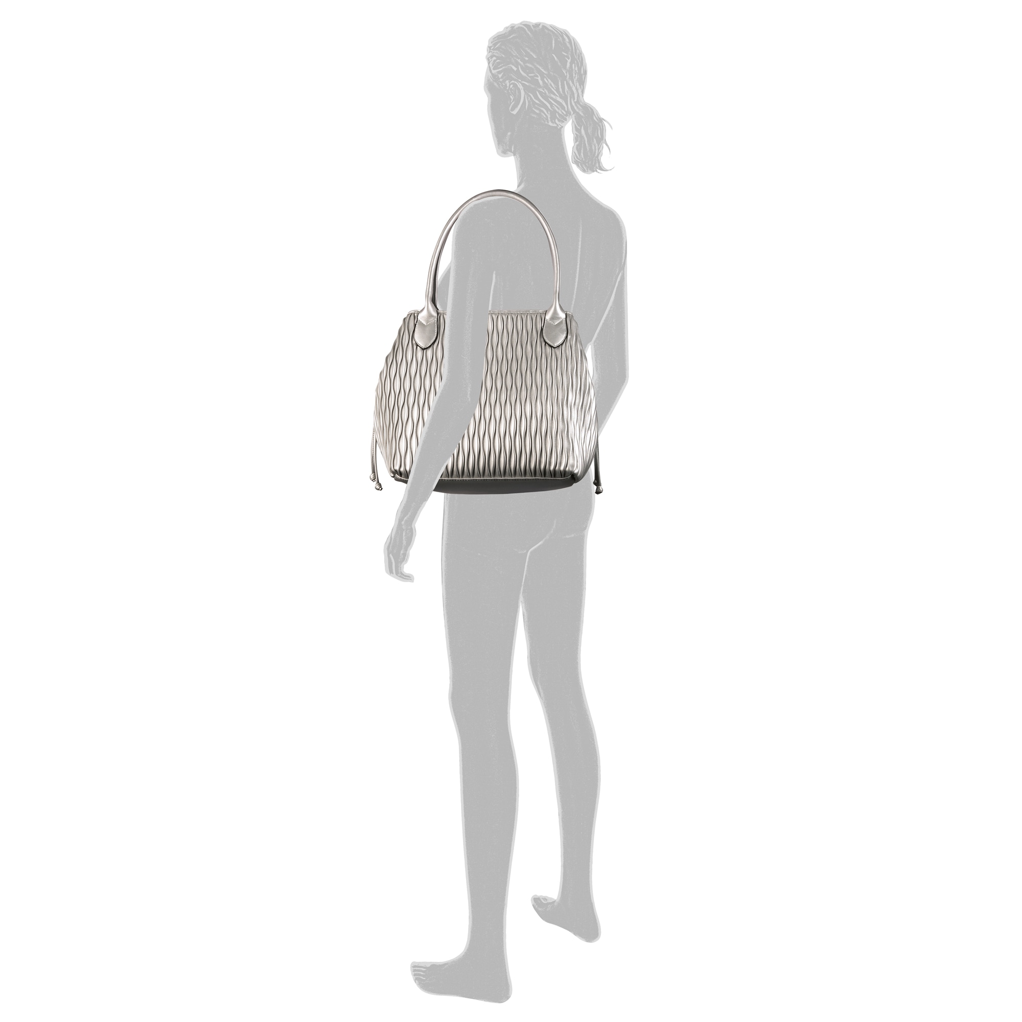 Gabor Shopper »Granada wave«, aus weichem Kunstleder gesmokt in Wellenoptik
