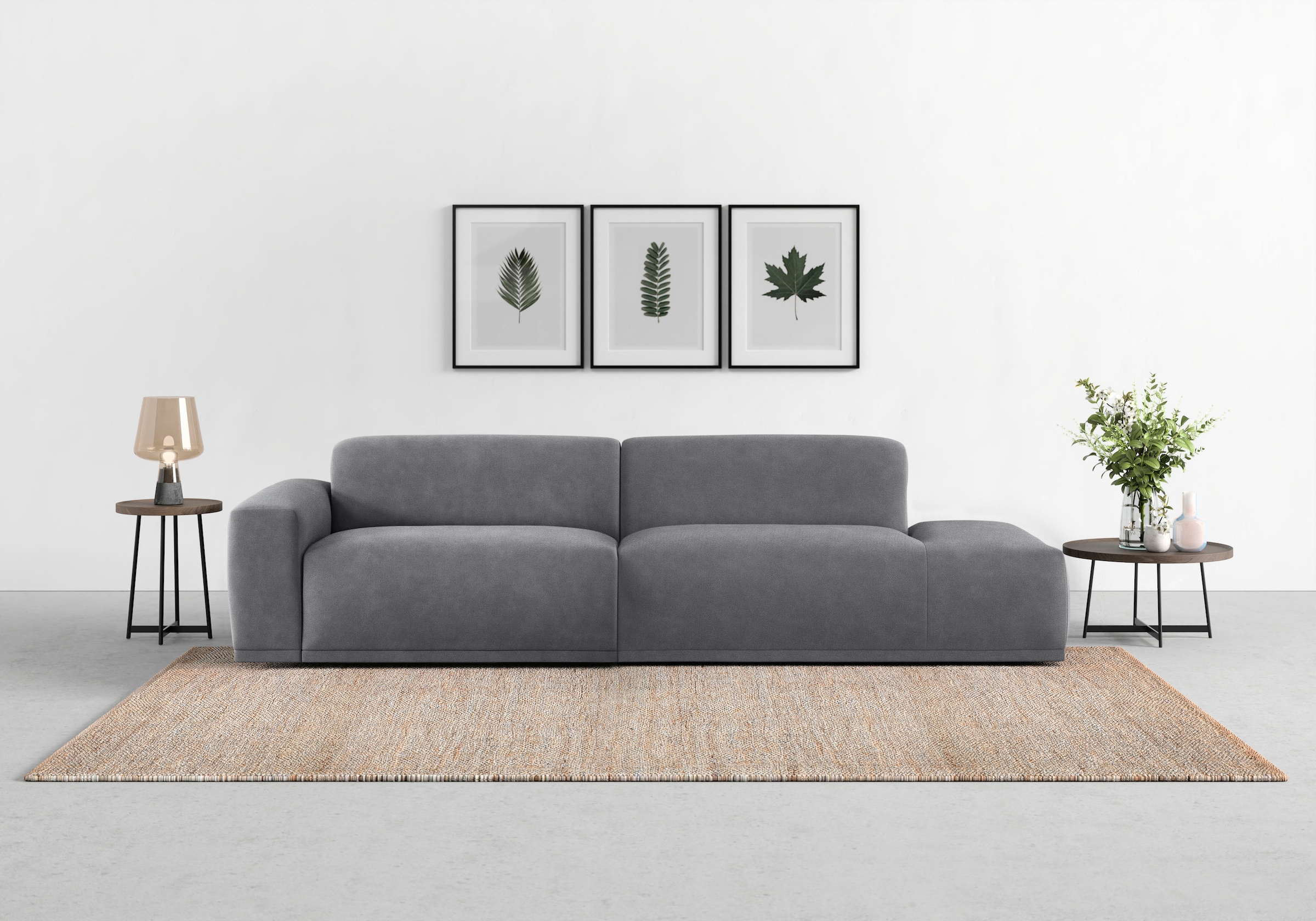 TRENDMANUFAKTUR Big-Sofa »Braga, mit hochwertigem Kaltschaum, Megasofa, in Cord...