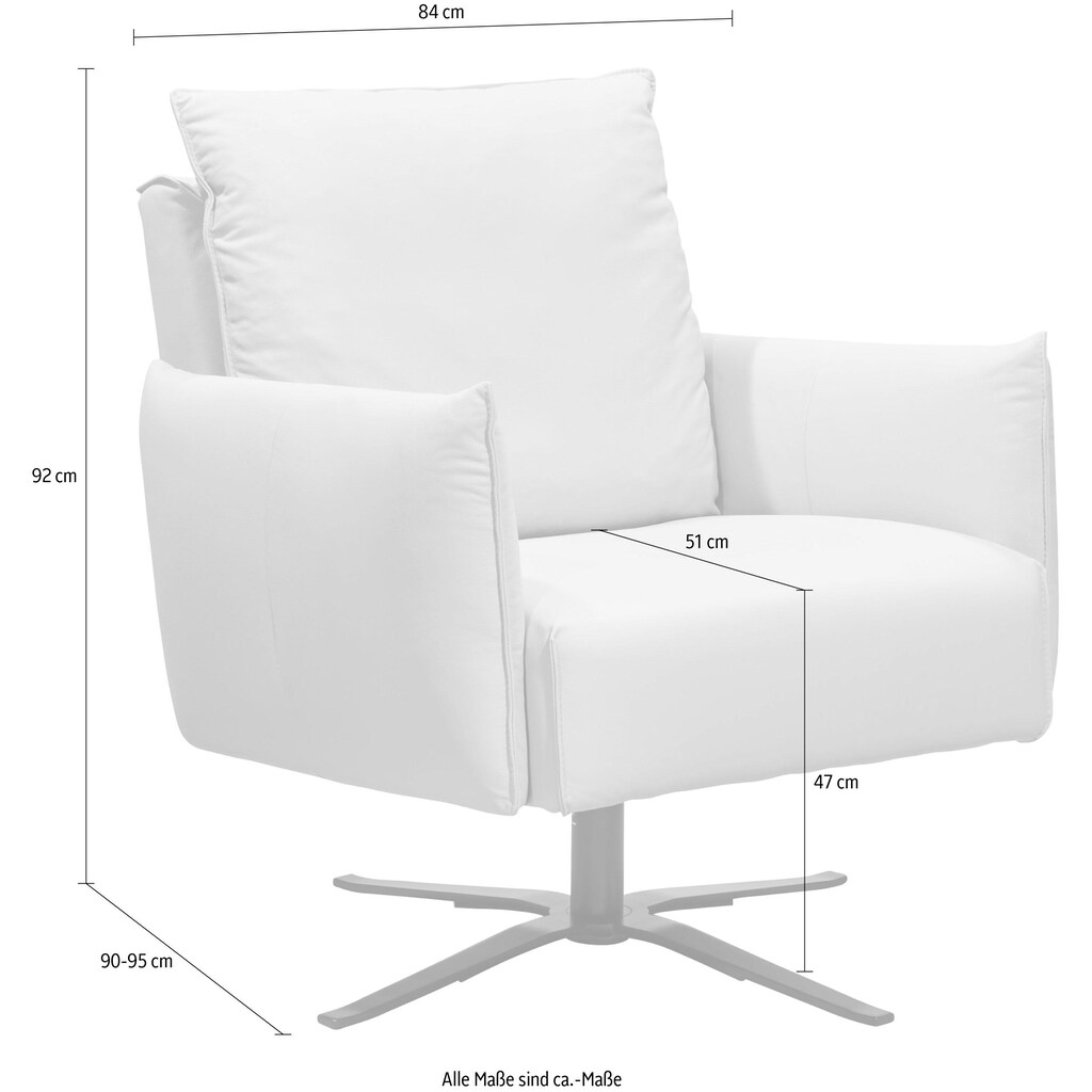 SCHÖNER WOHNEN-Kollektion Sessel »Lineo«, 360° drehbar