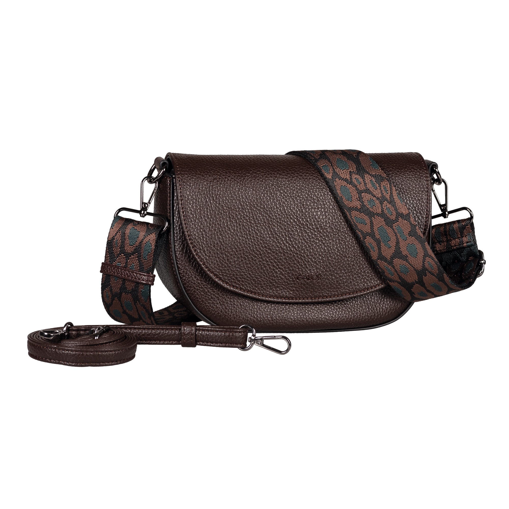 Gabor Umhängetasche "Linda" Damen Schultertasche mit elegantem Schultergurt aus edlem Gewebeband