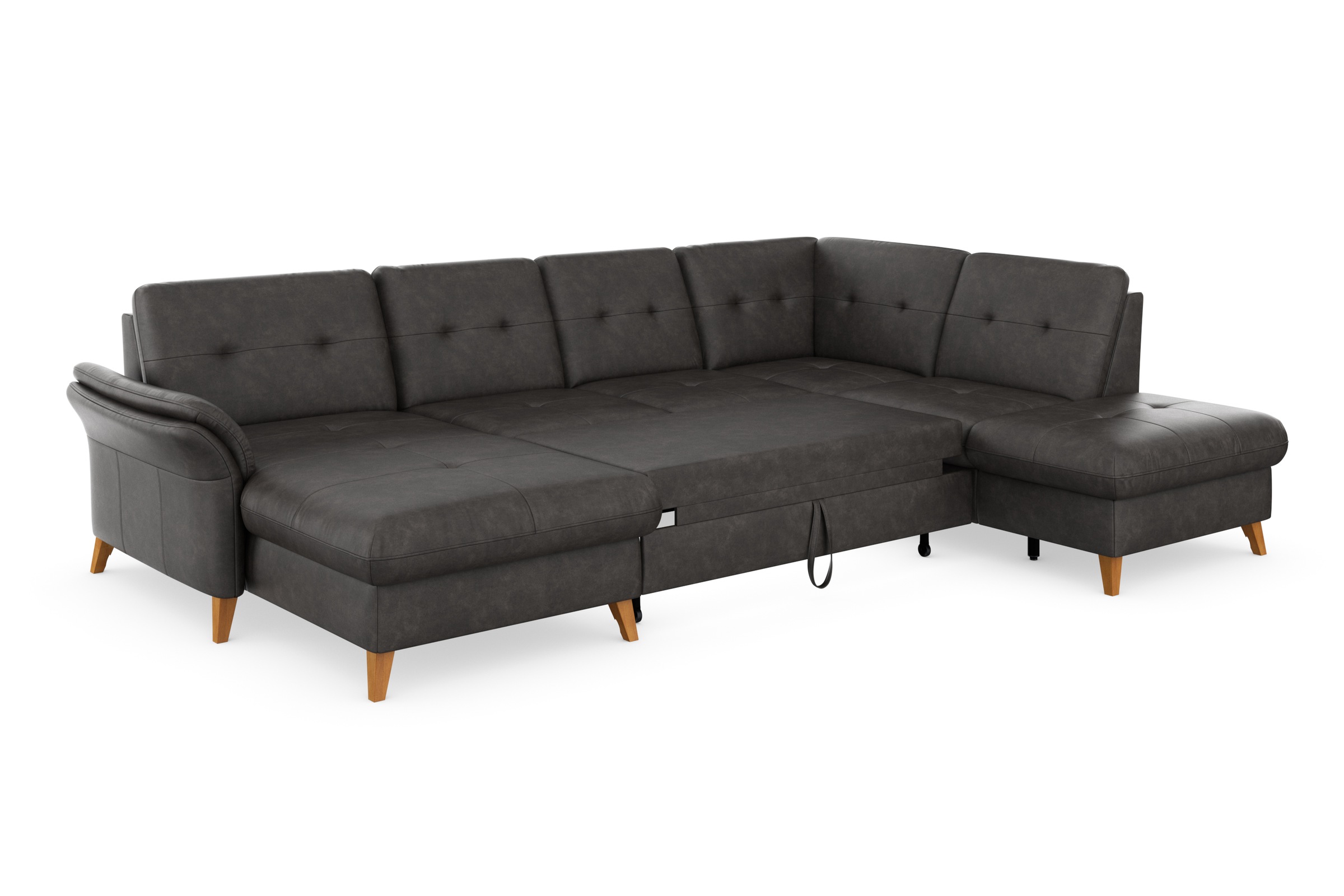 sit&more Wohnlandschaft »Göteborg«, inkl. Sitztiefenverstellung, wahlweise mit Bettfunktion & Bettkasten