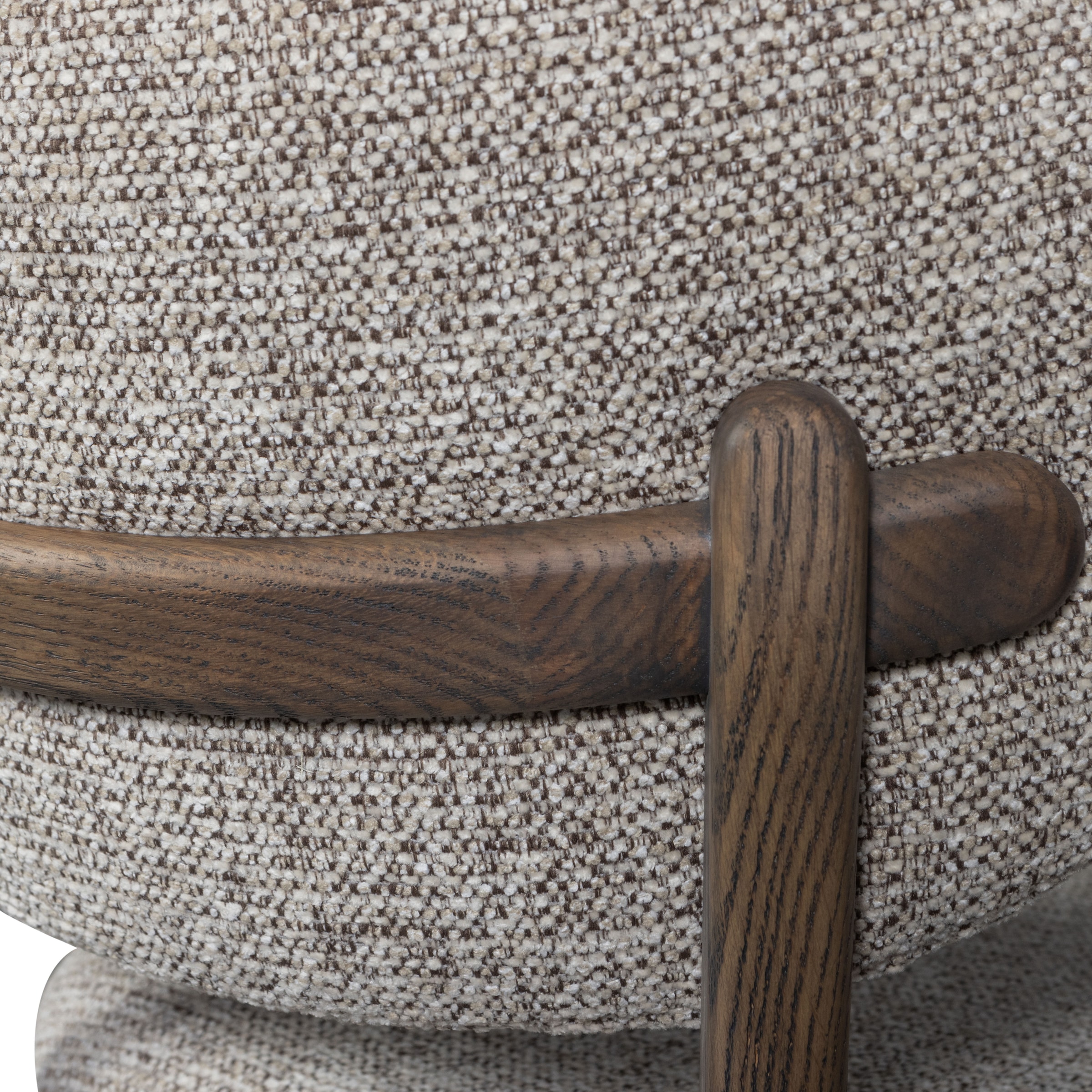 WOOOD Esszimmerstuhl »UDAR ESSZIMMERSTUHL MIT HOLZRAHMEN BRAUN - 2ER SET« (Set) 2 Stk.Der WOOOD Udar Stuhl vereint gewebt, Eiche & modernes Design.