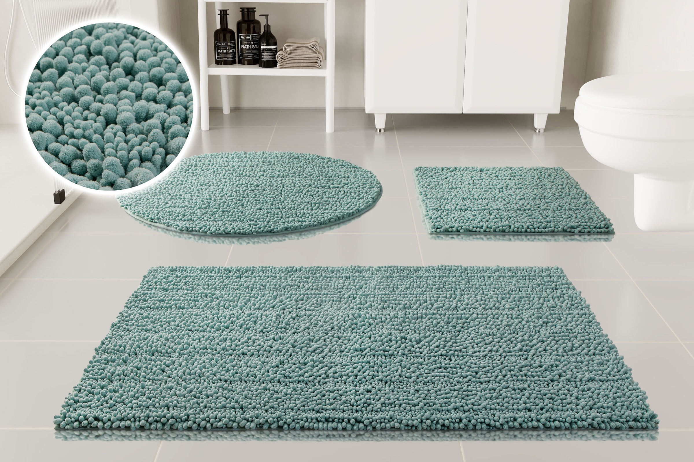 OTTO home Badematte "Torrni" Höhe 22 mm rutschhemmend beschichtet fußbodenh günstig online kaufen