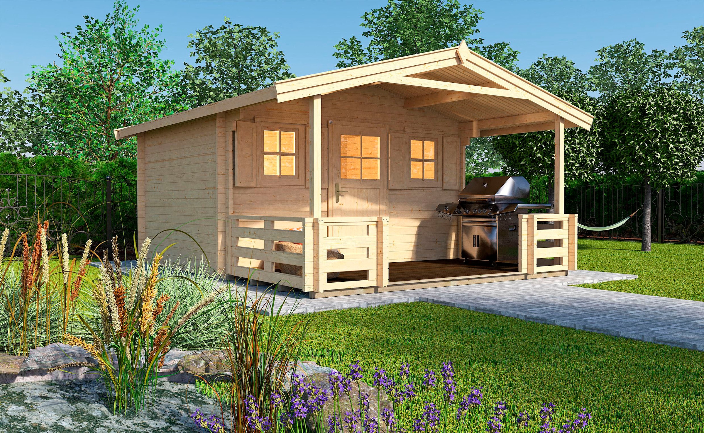 weka Gartenhaus »110 B Gr.2, 28 mm, natur«
