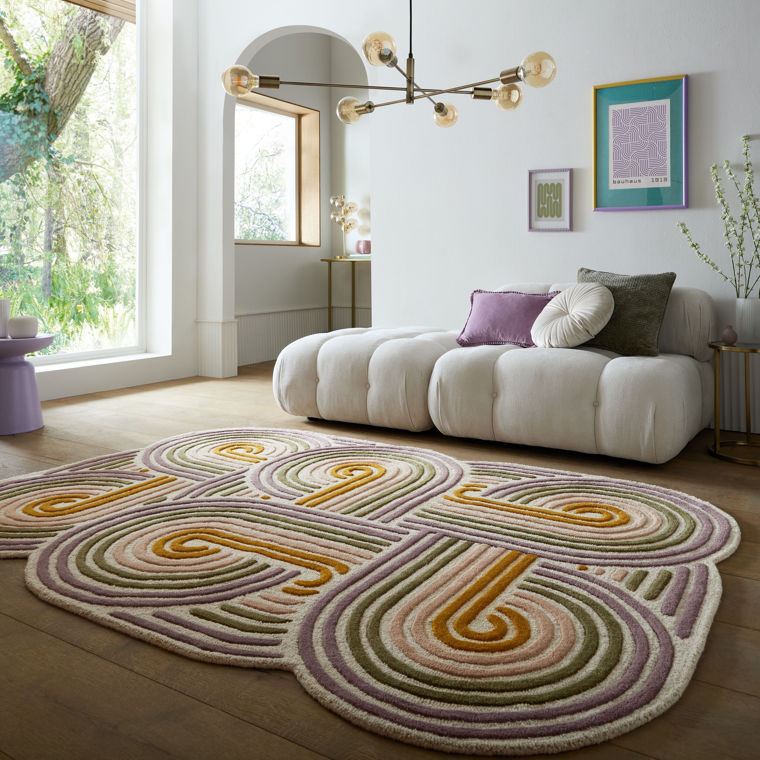 FLAIR RUGS "SPIRAL SHAPED WOOL" rechteckig 6 mm Höhe