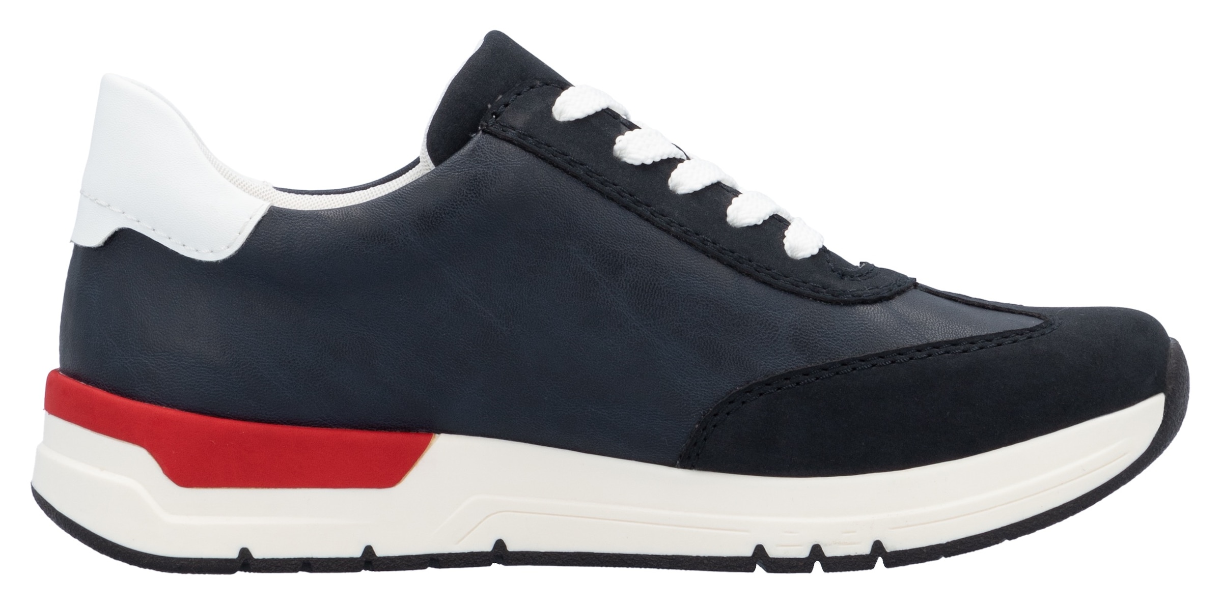 Rieker Keilsneaker, Halbschuh, Freizeitschuh, Schnürschuh mit seiltichem Reißverschluss