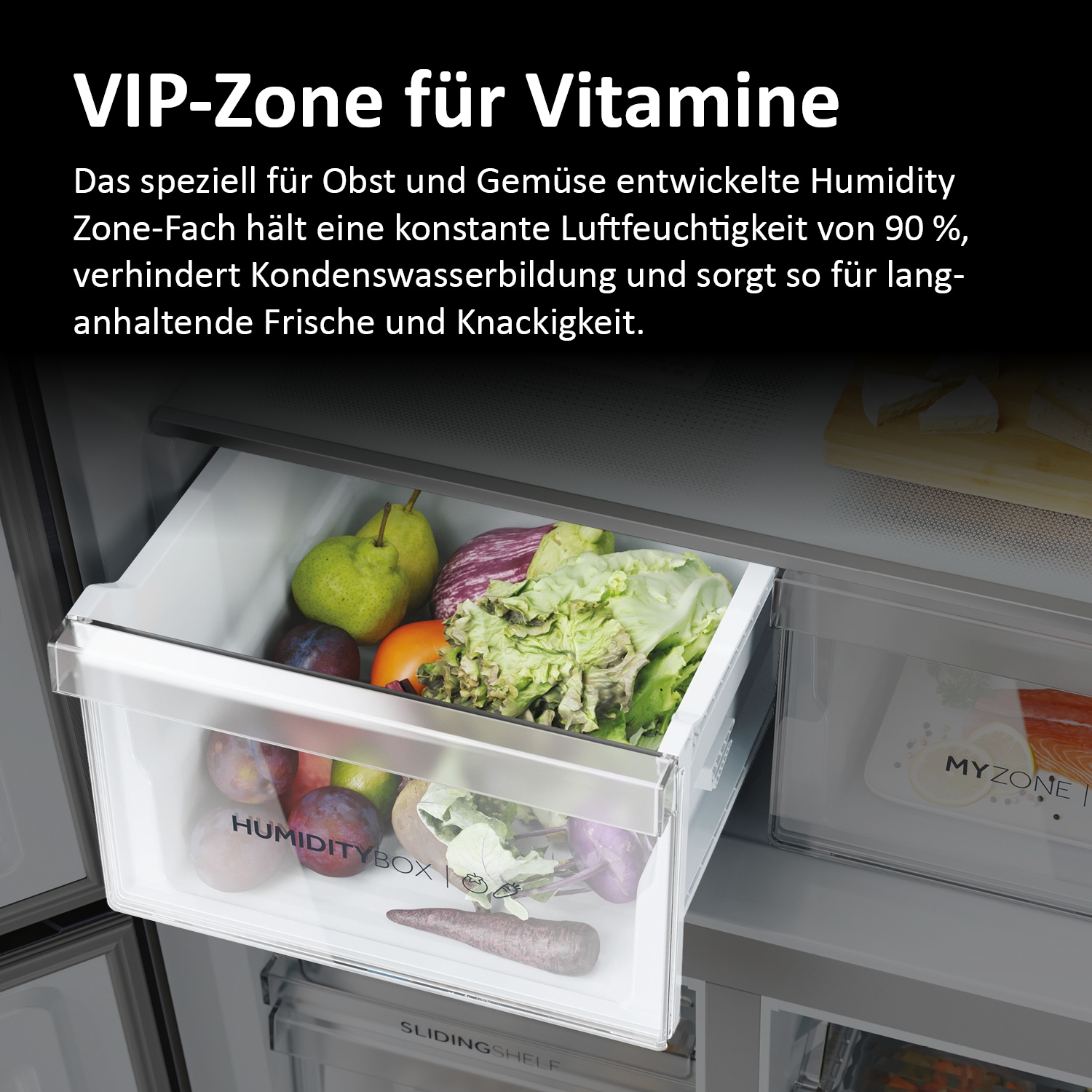 Haier Multi Door CUBE 90 SERIES 5 »HCR5919EHMP«, 190 cm hoch, 91 cm breit, Nutzinhalt: 525 Liter, Wasserdispenser
