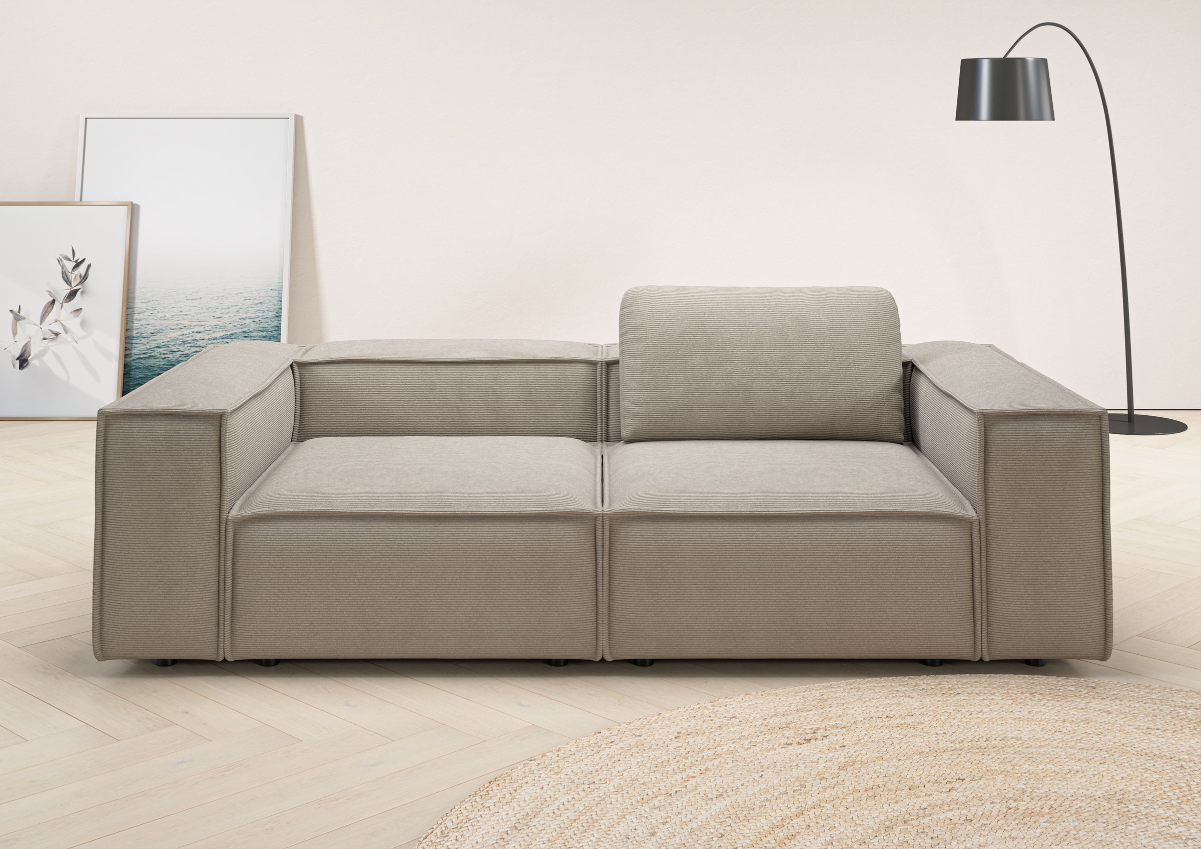 Places of Style 2-Sitzer "Watertown, modernes Sofa 246 cm breit, auch in Fe günstig online kaufen