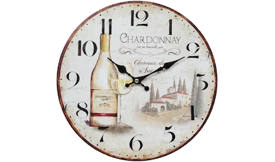 Wanduhr »Wanduhr - Wein 28cm«