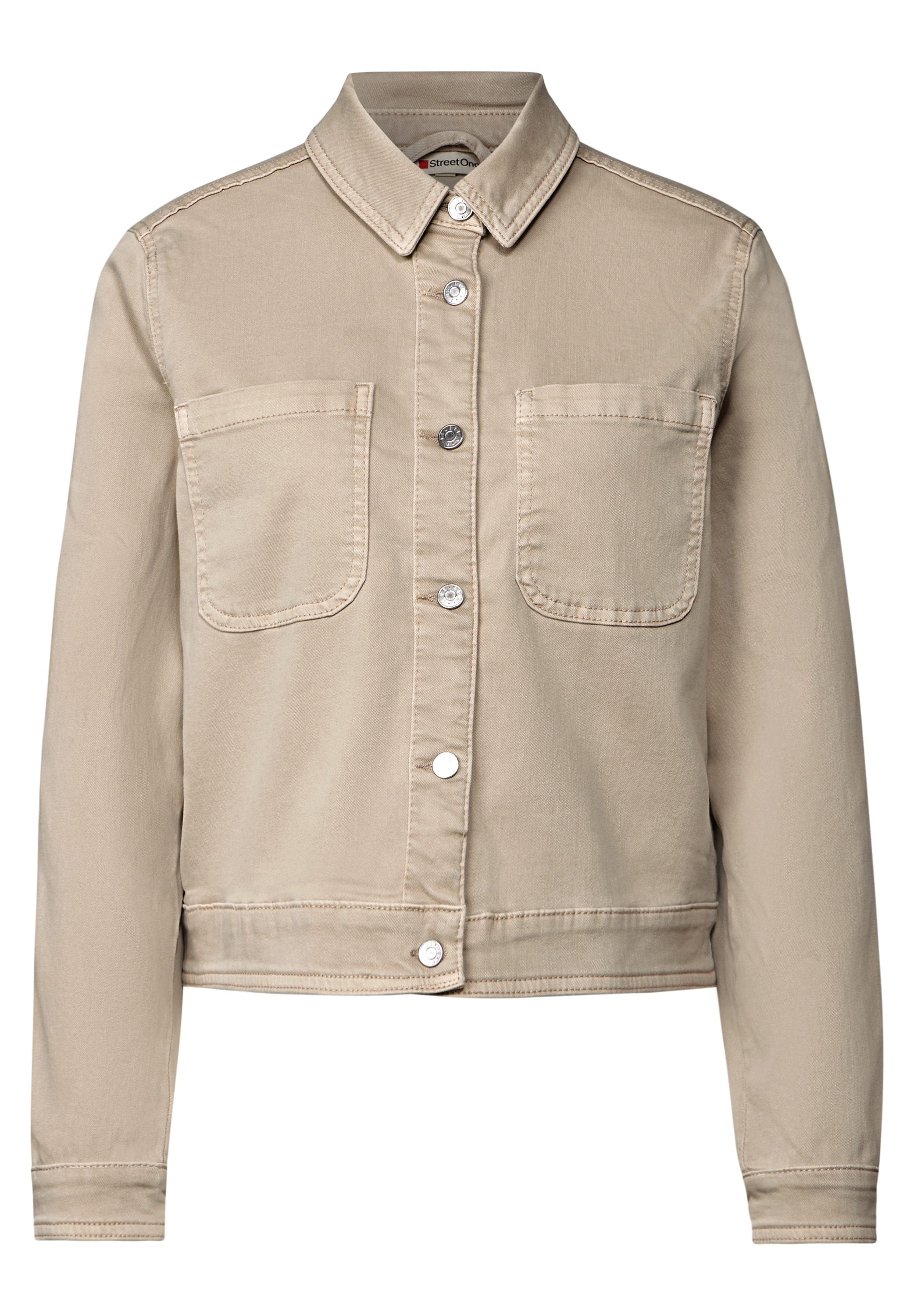 STREET ONE Jeansjacke, ohne Kapuze, mit Knopfleiste