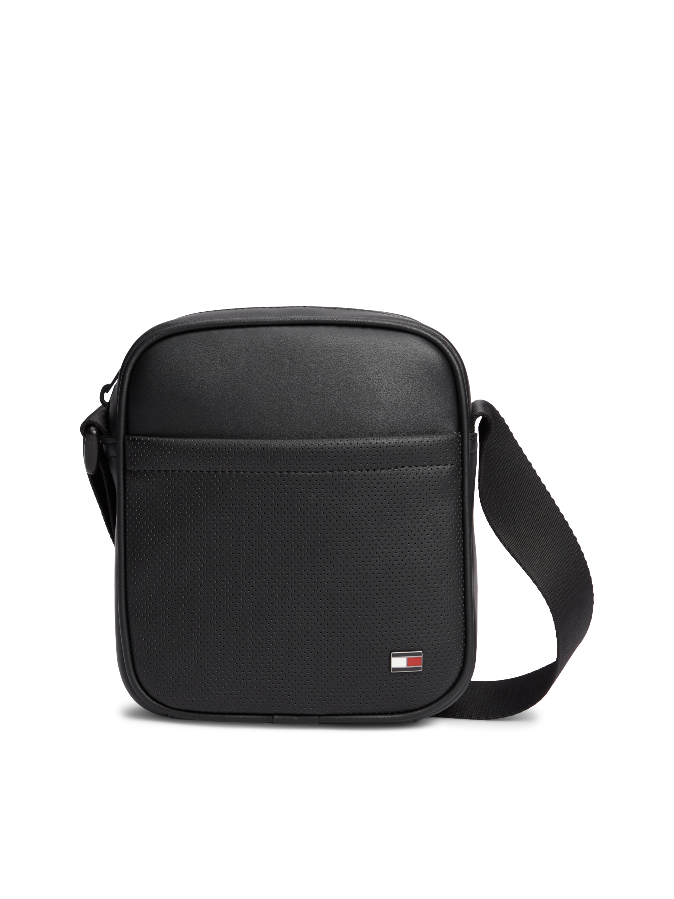 Tommy Hilfiger Umhängetasche "TH FOUNDATION MINI REPORTER" Unisex Umhängetasche mit kleinem Logoflaggen-Detail