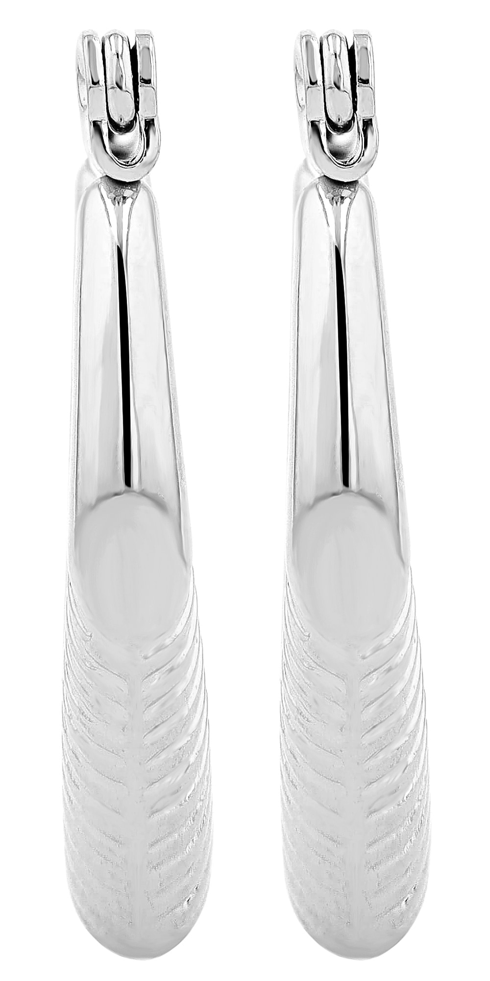 Adelia´s Klappcreolen »Damen Ohrringe – Klappcreole aus Edelstahl« Ideal als Geschenk – dezent und elegant