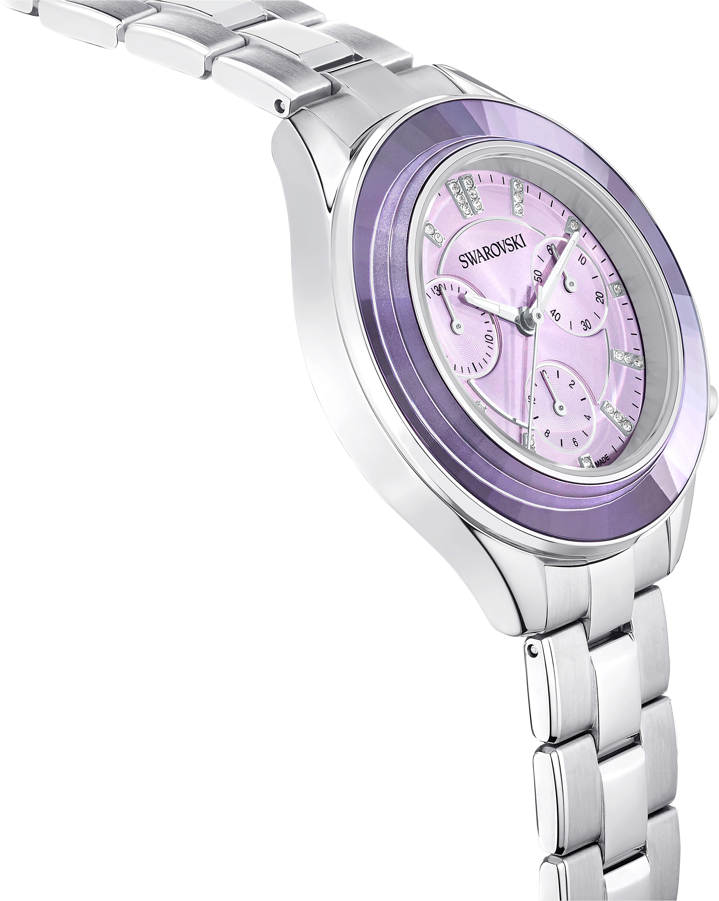 Swarovski Chronograph »OCTEA LUX SPORT 37 mm«, Quarz,Armbanduhr,Damenuhr,Swiss Made,Swarovski-Kristalle,Stoppfunktion