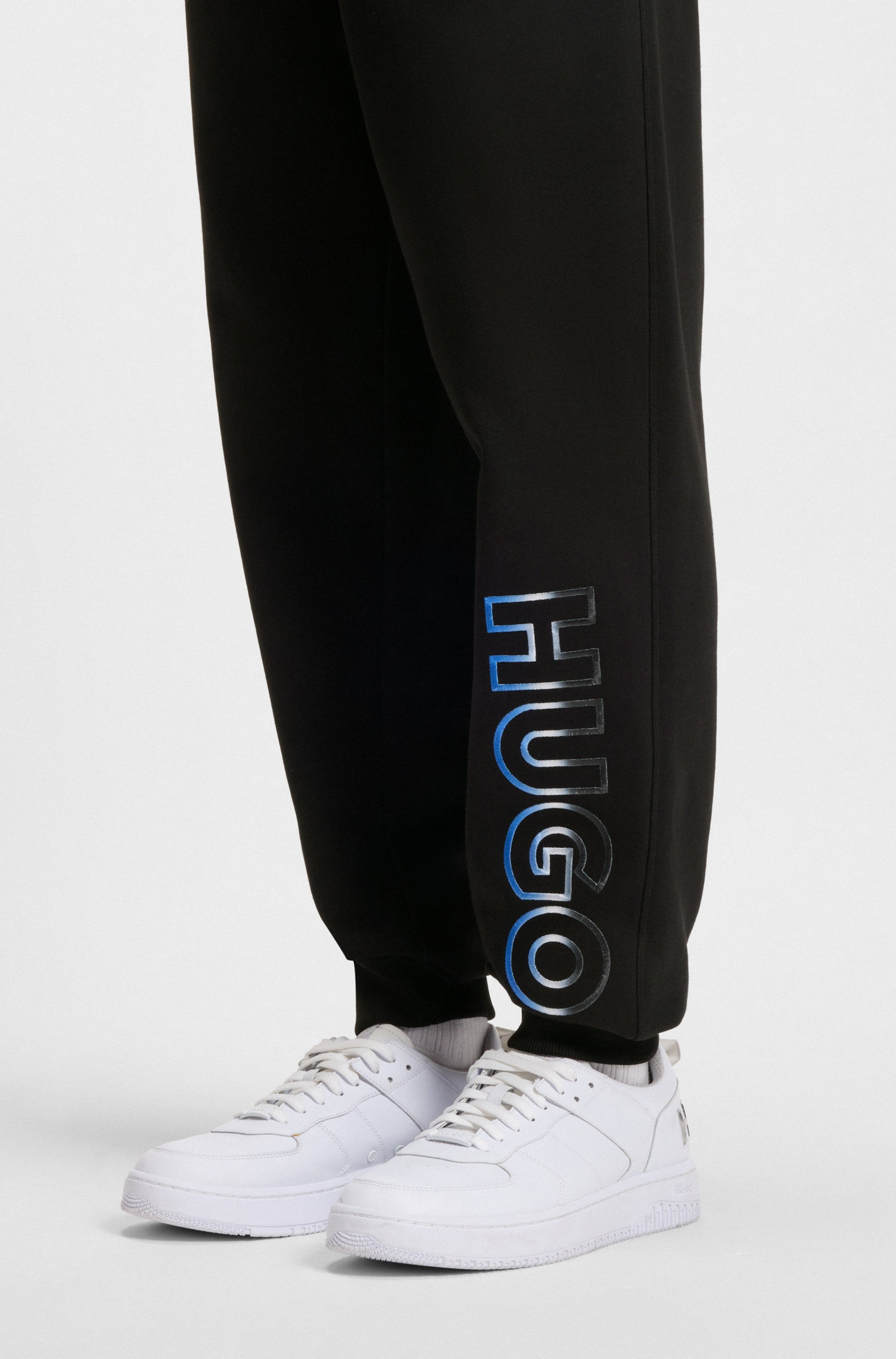 HUGO Blue Sweathose "Nogtro", elastischer Bund, regular fit, Saumbündchen, günstig online kaufen