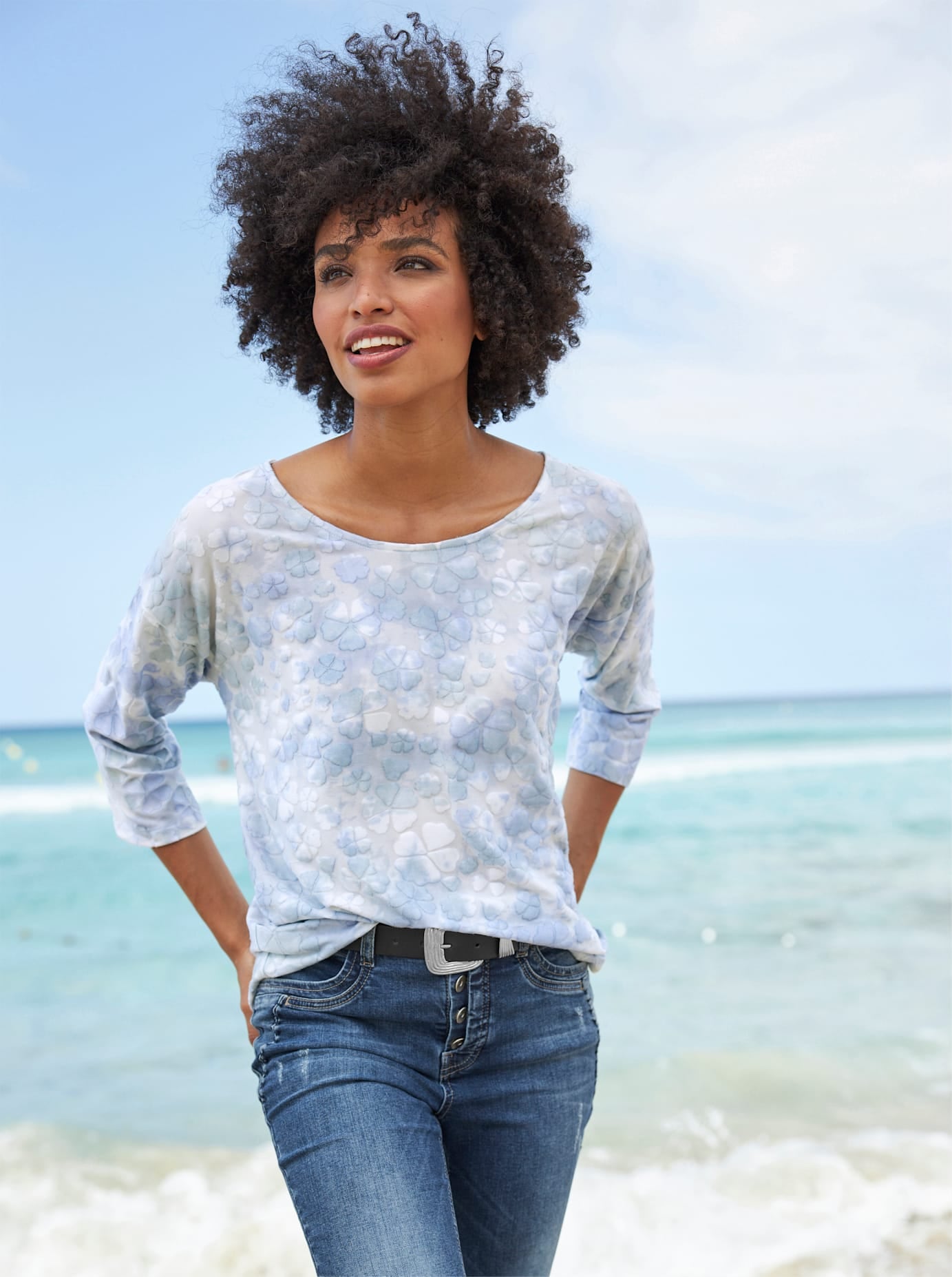 heine 3/4-Arm-Shirt "Shirt" 1 Stk. tlg. günstig online kaufen