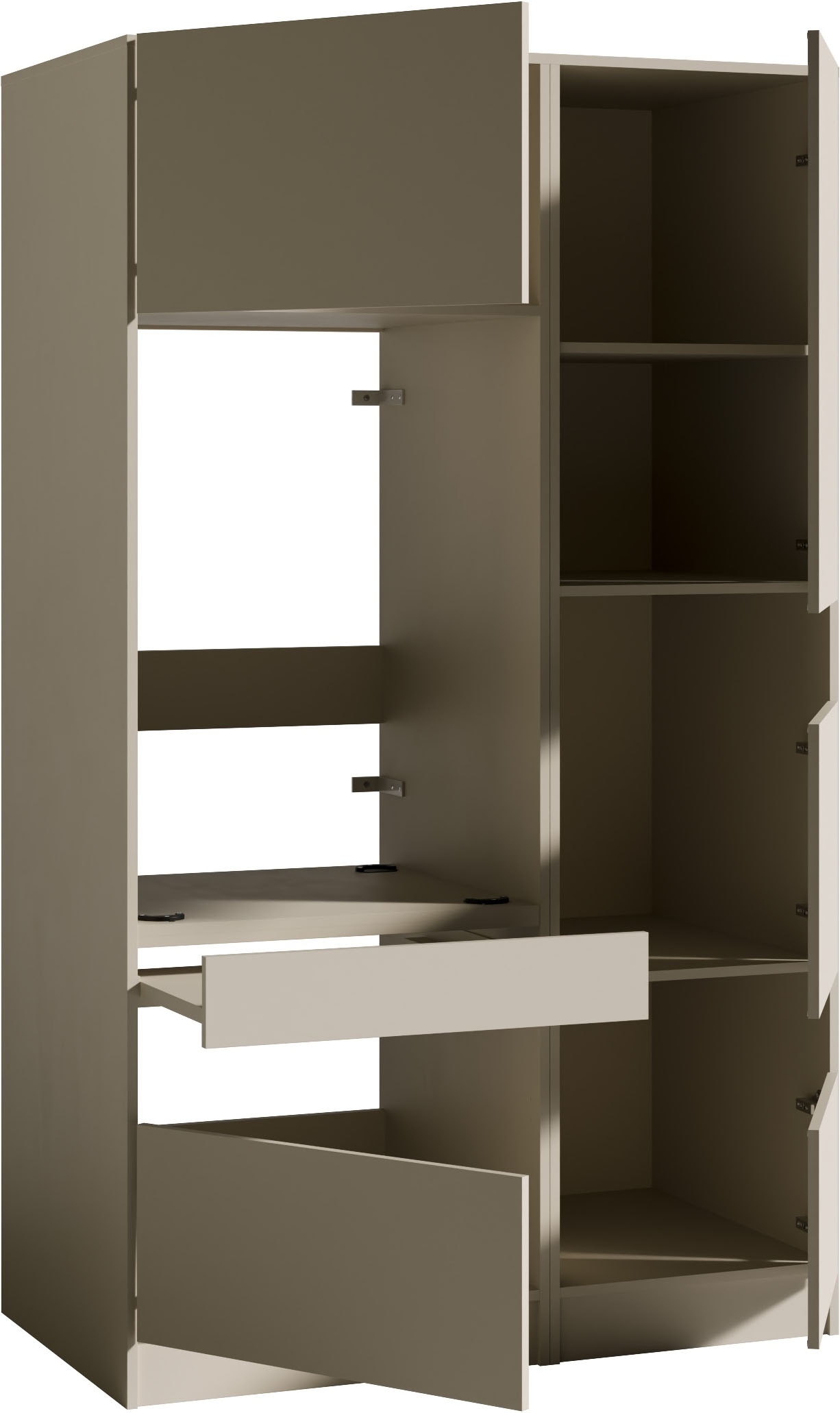 BASIC by Balculina Mehrzweckschrank-Set »Washhome B/T/H 118x68x200 cm« 2 Stk. tlg.
