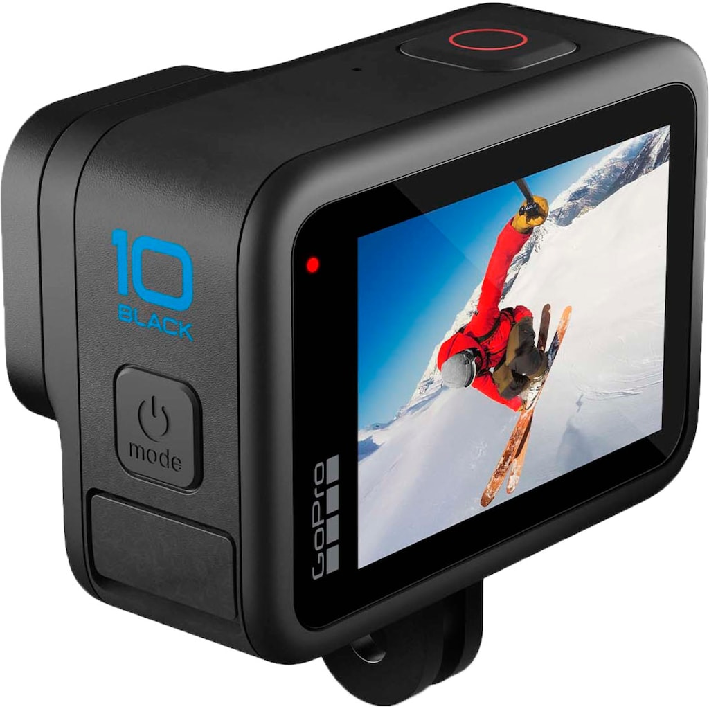 GoPro Action Cam »HERO10«, 5,3K Auslösung, 156° Sichtfeld, Sprachsteuerung, HDR, wasserdicht