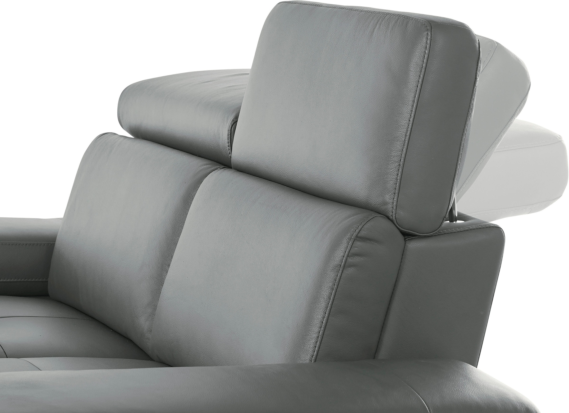 Places of Style Ecksofa »Kilado, L-Form,«, mit Relaxfunktion, verstellbarer Armlehne, Kopfteilverstellung
