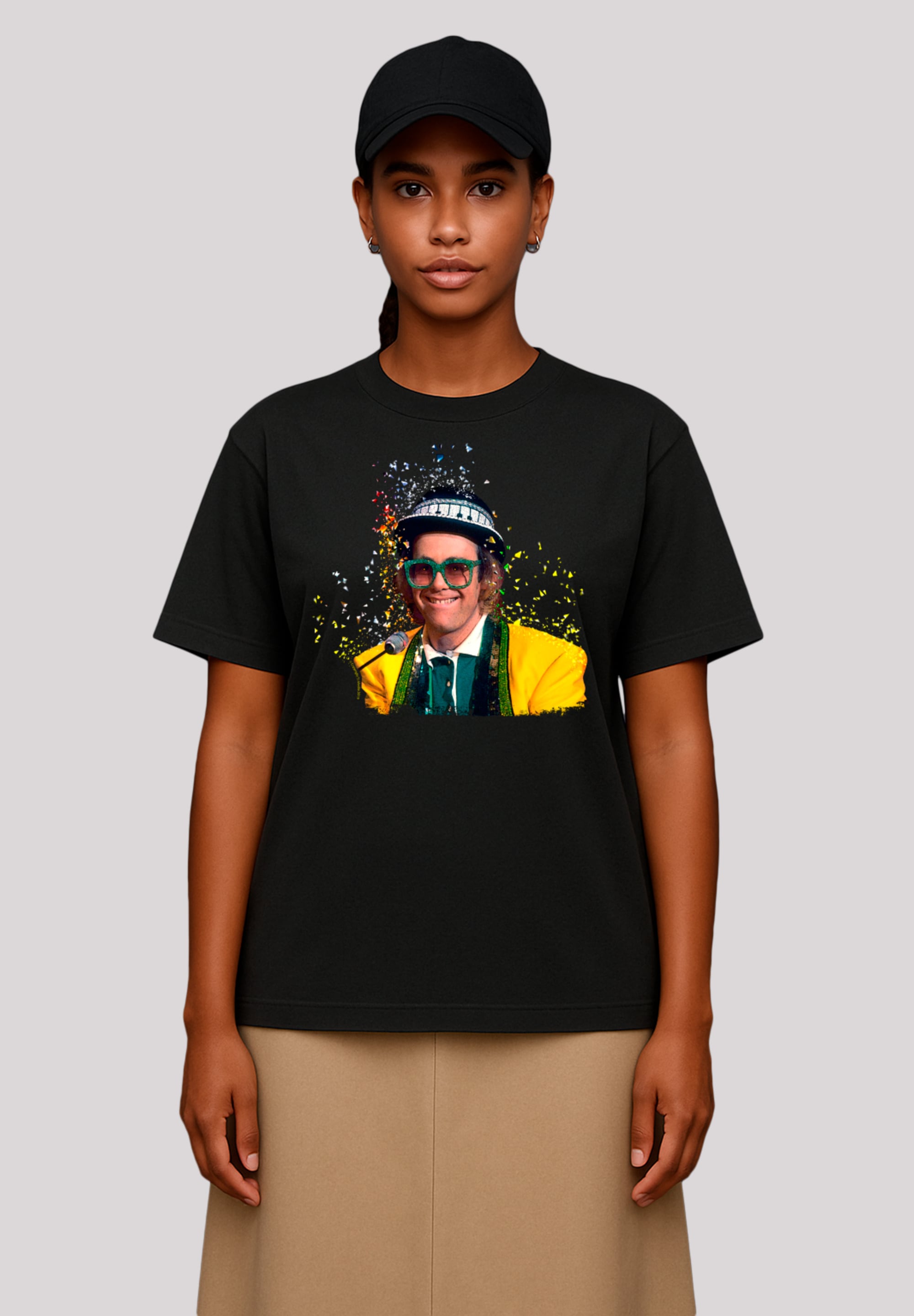 F4NT4STIC T-Shirt "TV Times Elton John At The Piano 1977" Premium Qualität günstig online kaufen