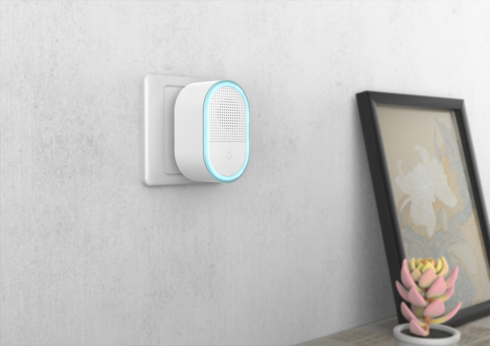 AGM by Beafon Smart-Home-Zubehör »Chime 2 Glocke mit Lichtkranz und Tuya Unterstützung«