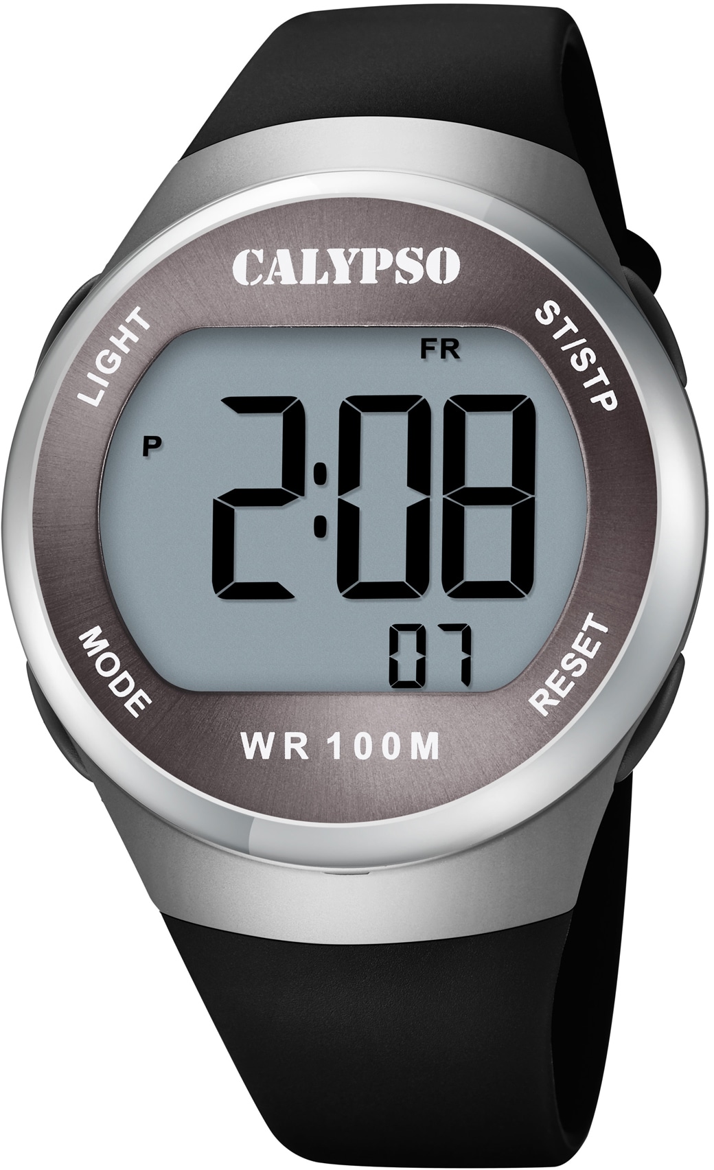 CALYPSO WATCHES Chronograph »Color Splash, K5786/4«, Armbanduhr, Quarzuhr, Damenuhr, Digitalanzeige, Datum, Stoppfunktion