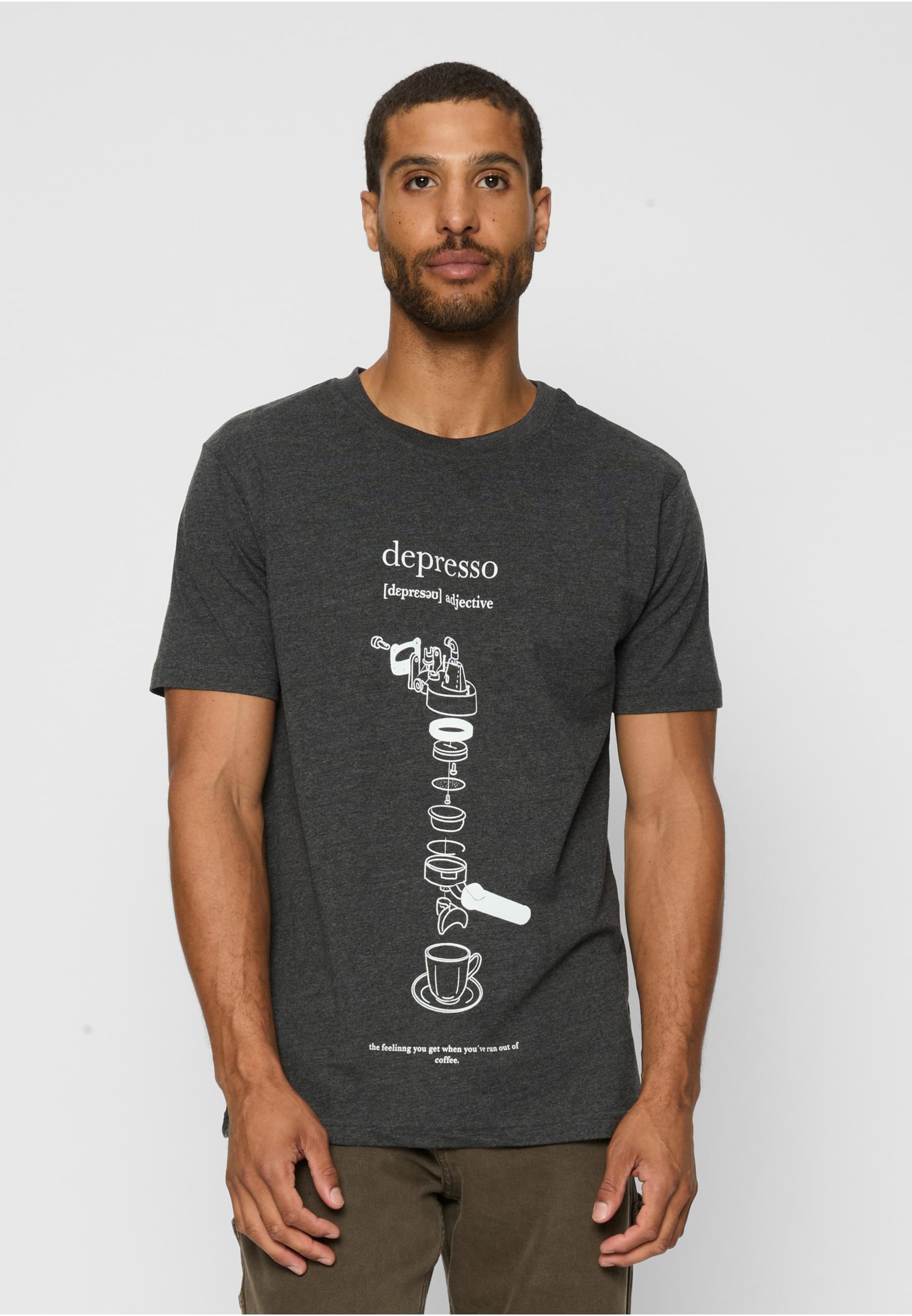 Thumbnail - MisterTee Kurzarmshirt "MisterTee Herren Depresso Tee", (1 tlg.)