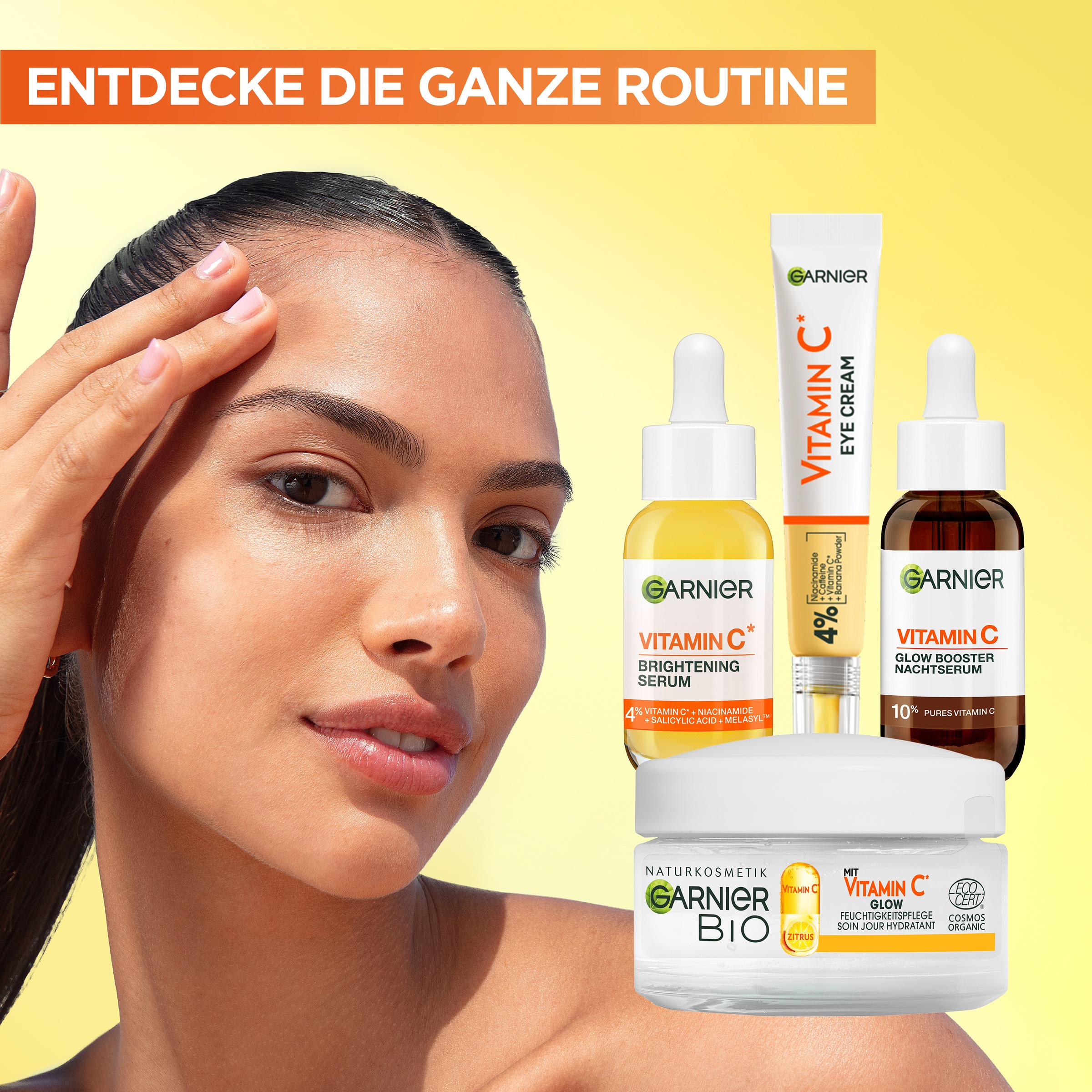 GARNIER Gesichtspflege-Set »Garnier SkinActive Max Glow Booster Set« mit Vitamin C
