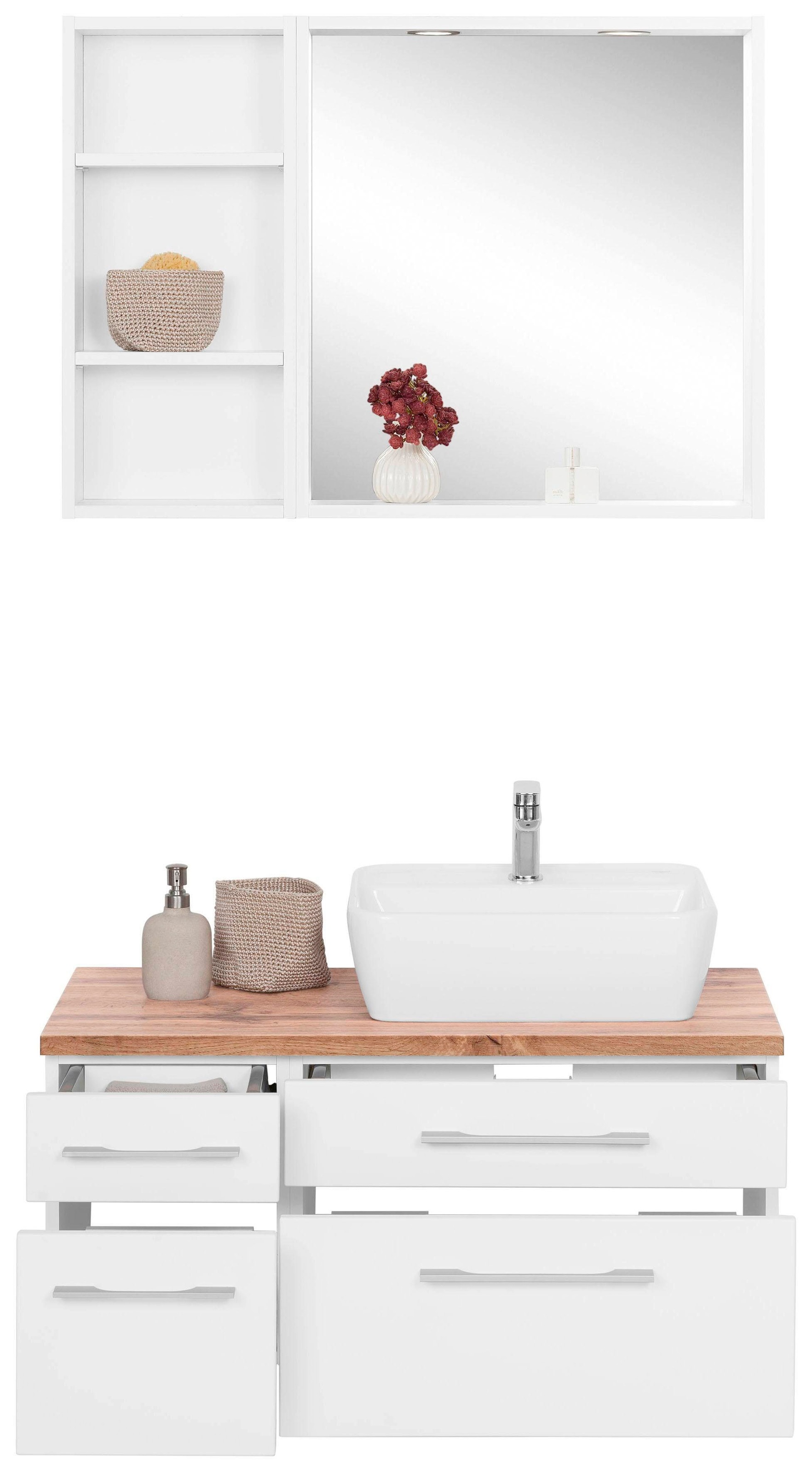 welltime Badmöbel-Set "Davos" 3 Stk. tlg. günstig online kaufen