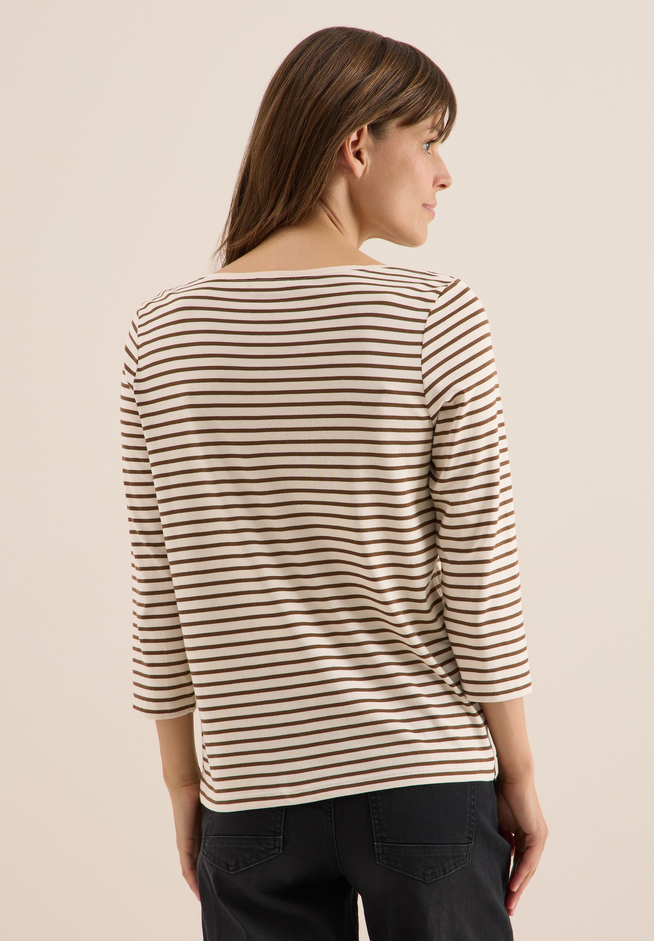 Cecil 3/4-Arm-Shirt, im soften Baumwoll-Mix