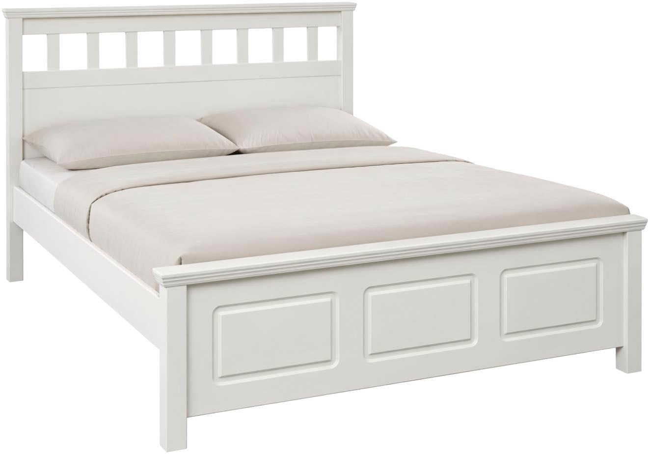 OTTO home Bett »Tillian, Bettgestell, Doppelbett, Bettkasten optional, Made in EU« B/T/H: 149,6/213,1/230,8 cm,  aus massiver Kiefer in Kombination mit MDF, FSC®, inklusive Lattnerost