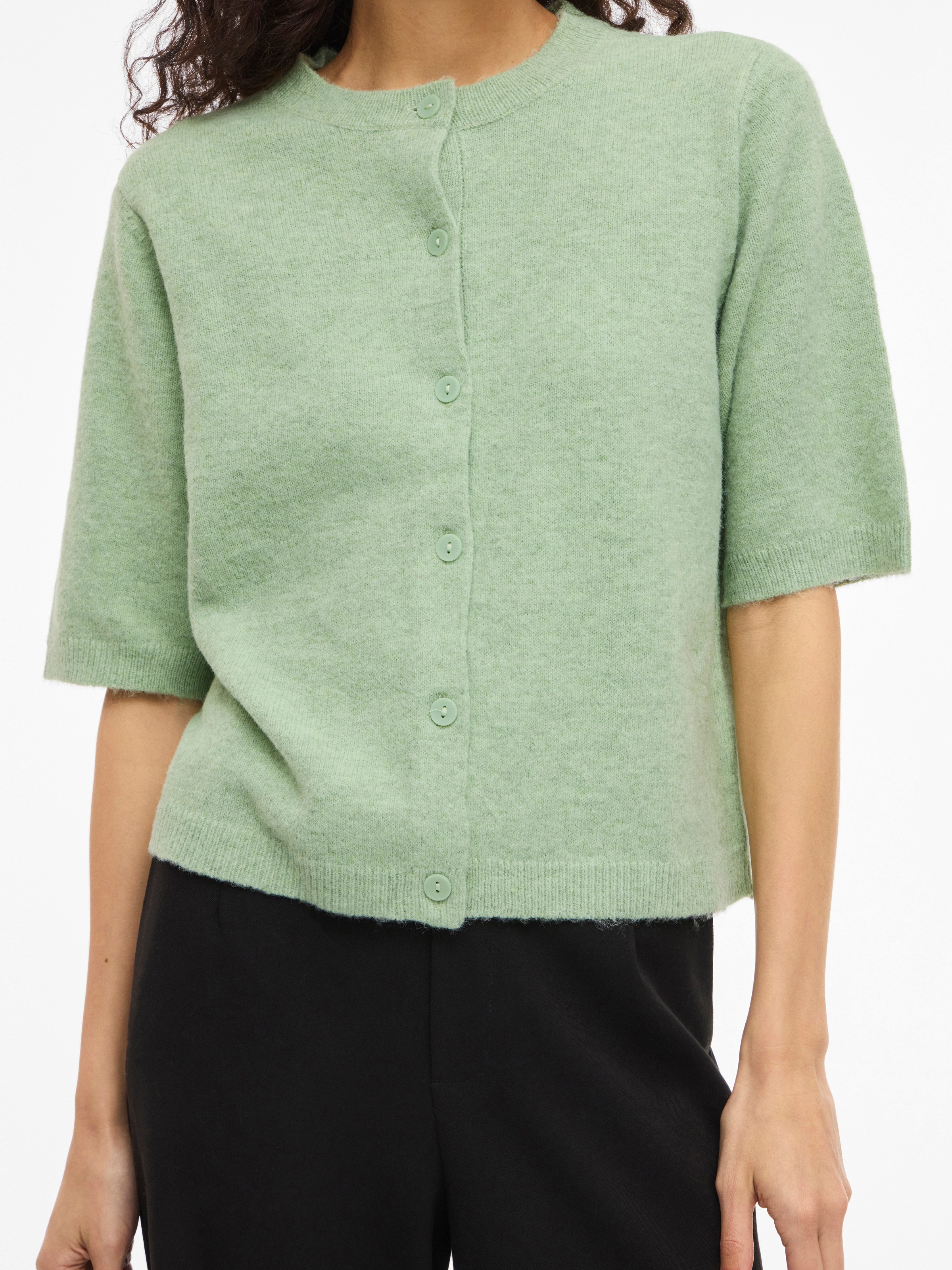 Thumbnail - Vila Strickjacke "VILIGA 2/4 O-NECK KNIT CARDIGAN - NOOS"