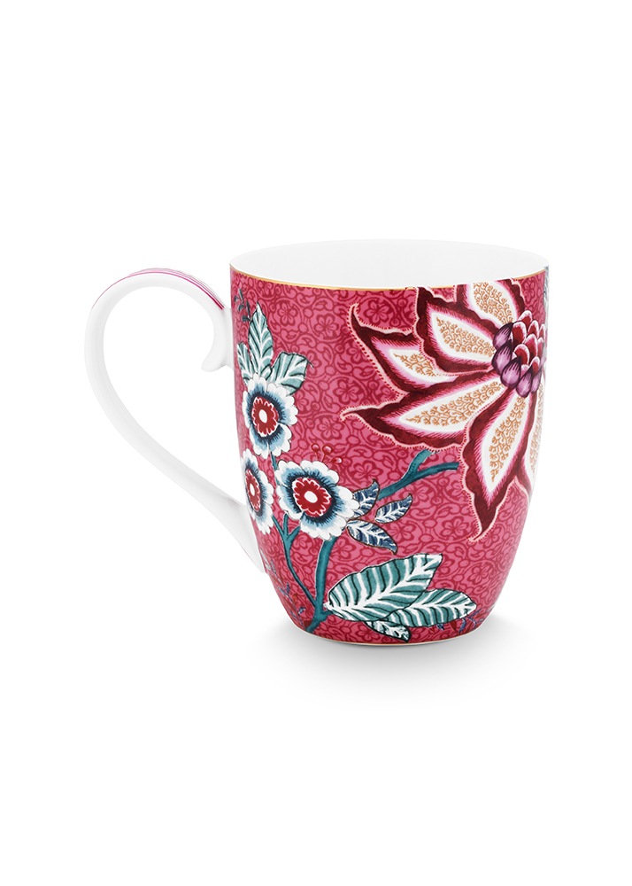 PiP Studio Becher »Flower Festival«, (Set, 4 tlg.), Kaffeetassen im 4er Set, Blumenfest, 450 ml