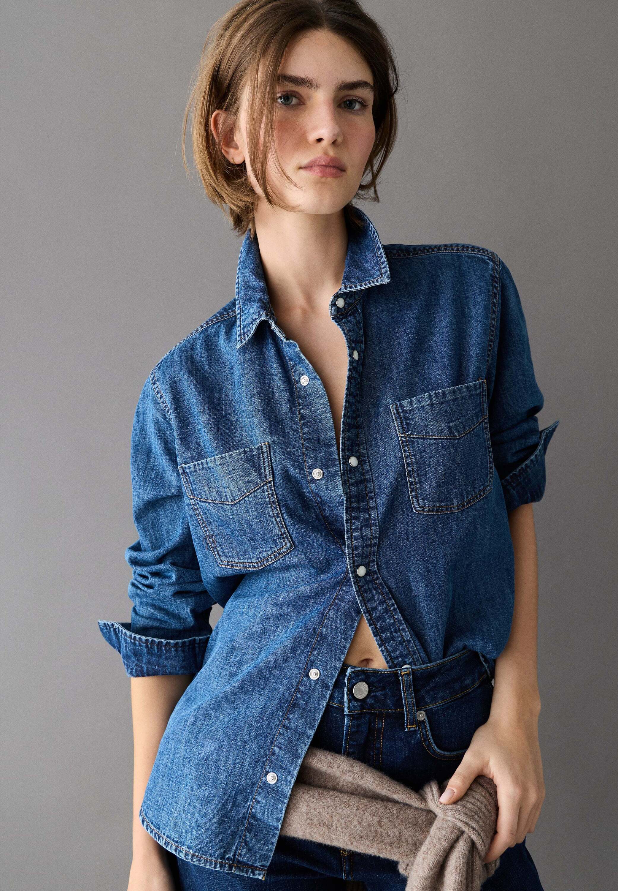 Pepe Jeans "denim shirt ABBEY AUTHENTIC SHIRT DARK USED"