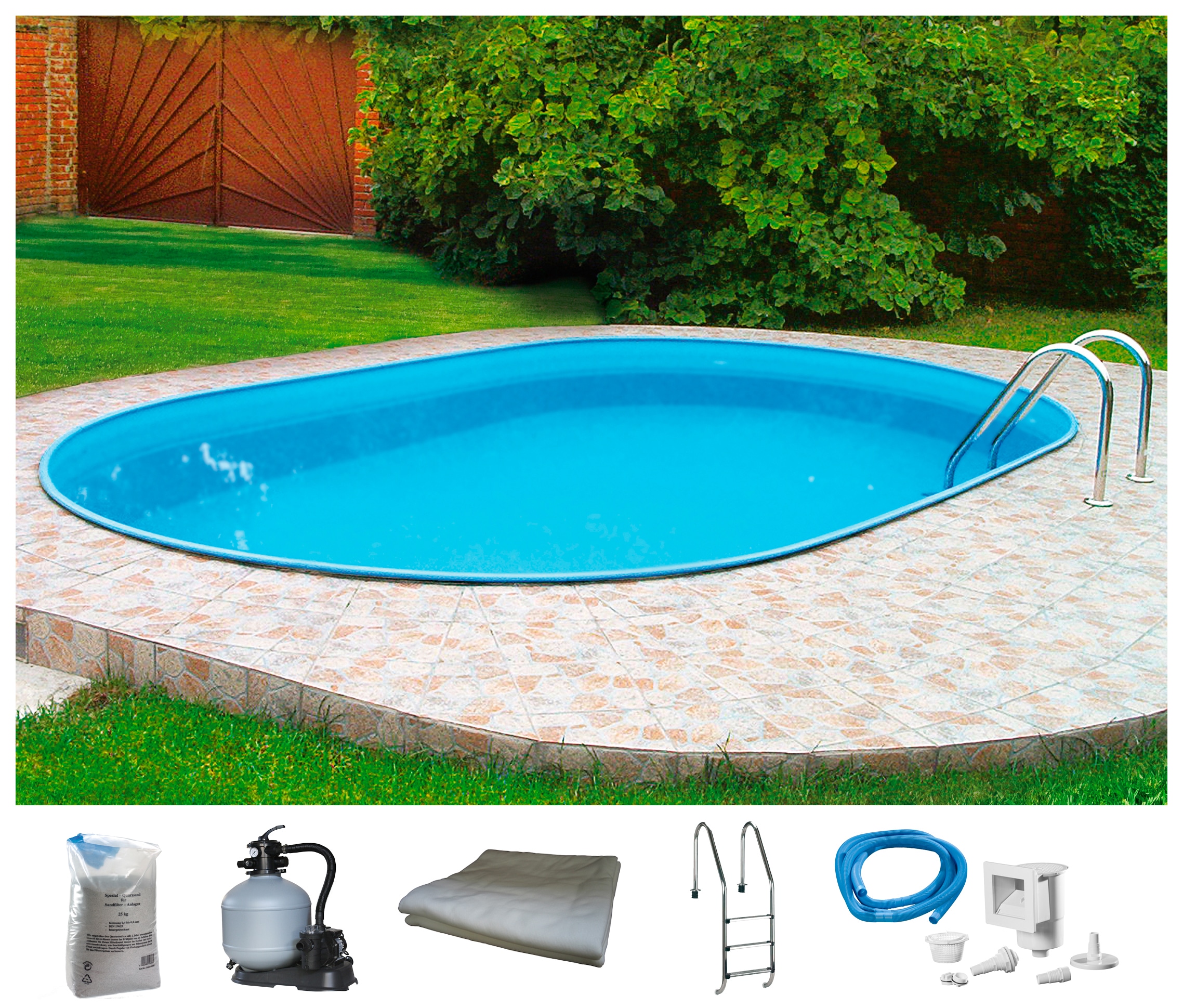my POOL BWT Ovalpool "PREMIUM" Höhe 135 cm, in verschiedenen Größen günstig online kaufen