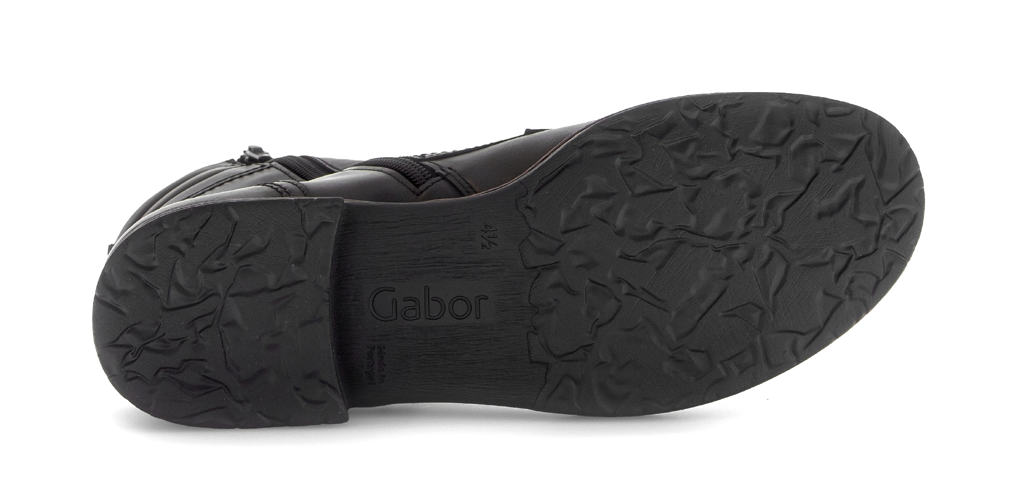 Gabor Schnürstiefelette, Blockabsatz, Schnürboots mit Zierreißverschluss an der Außenseite