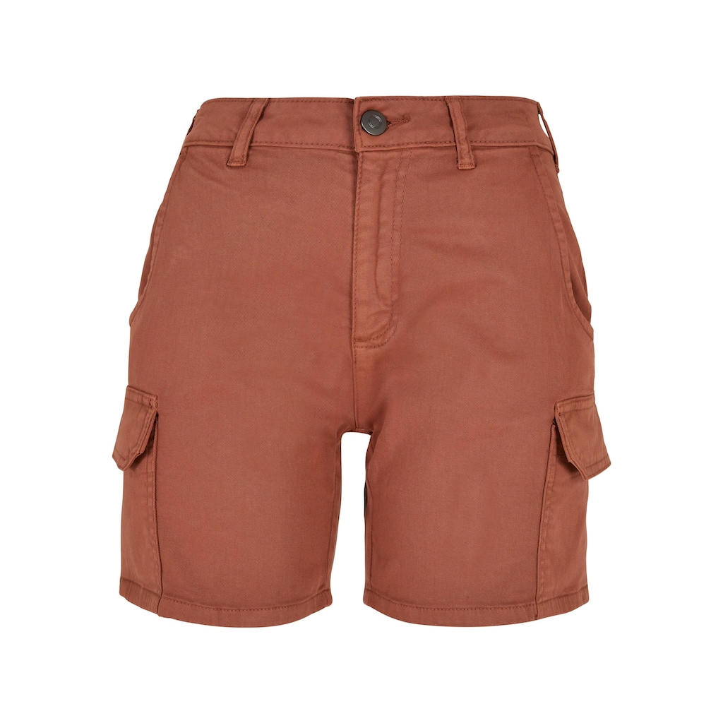 URBAN CLASSICS Cargohose »Urban Classics Damen Ladies High Waist Cargo Shorts«, (1 tlg.)