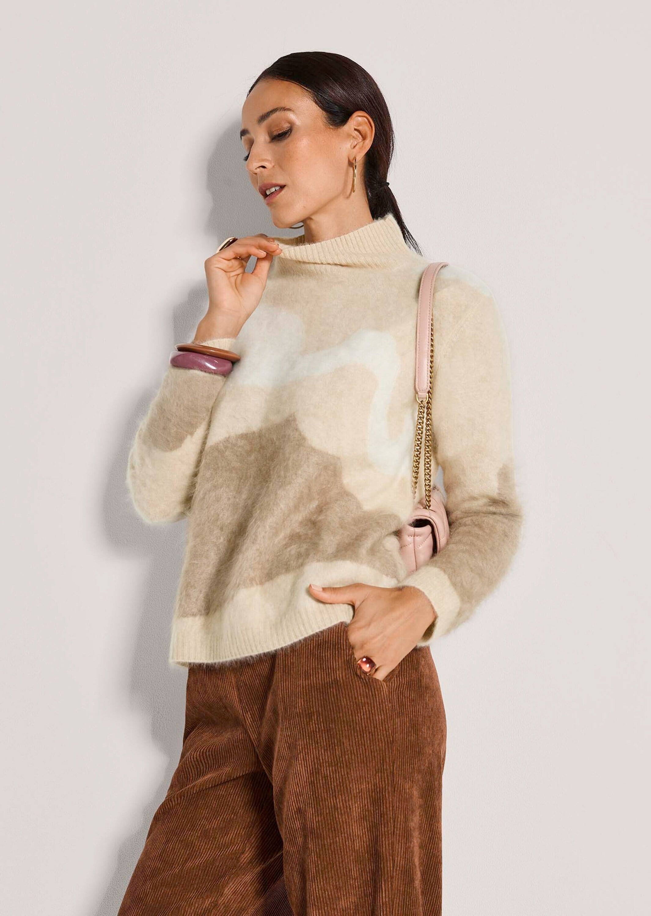 MADELEINE Longpullover »Pullover Gebrushter Kaschmirpullover«