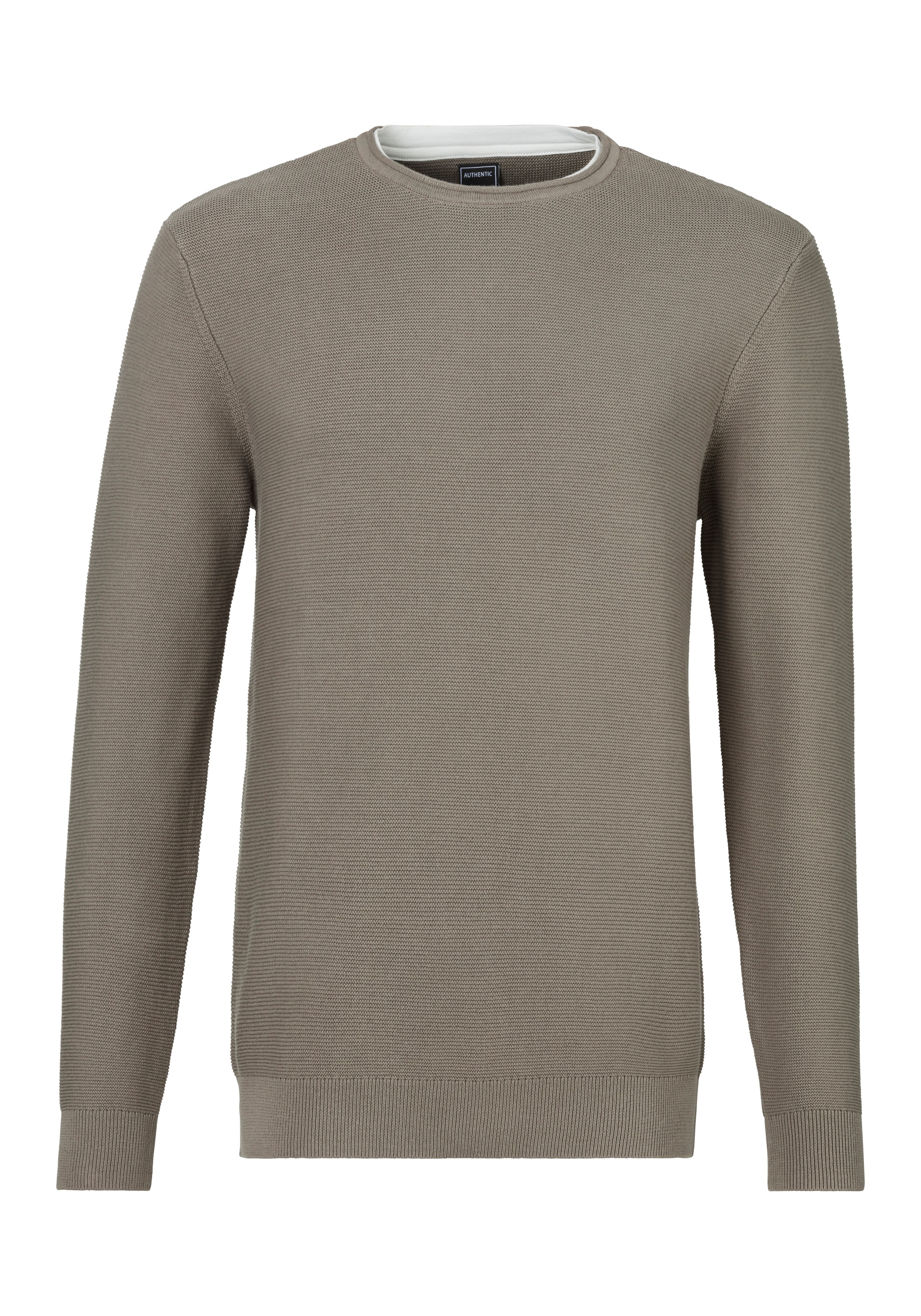 AUTHENTIC LE JOGGER Strickpullover mit Double-Layer Optik, Pullover aus rei günstig online kaufen