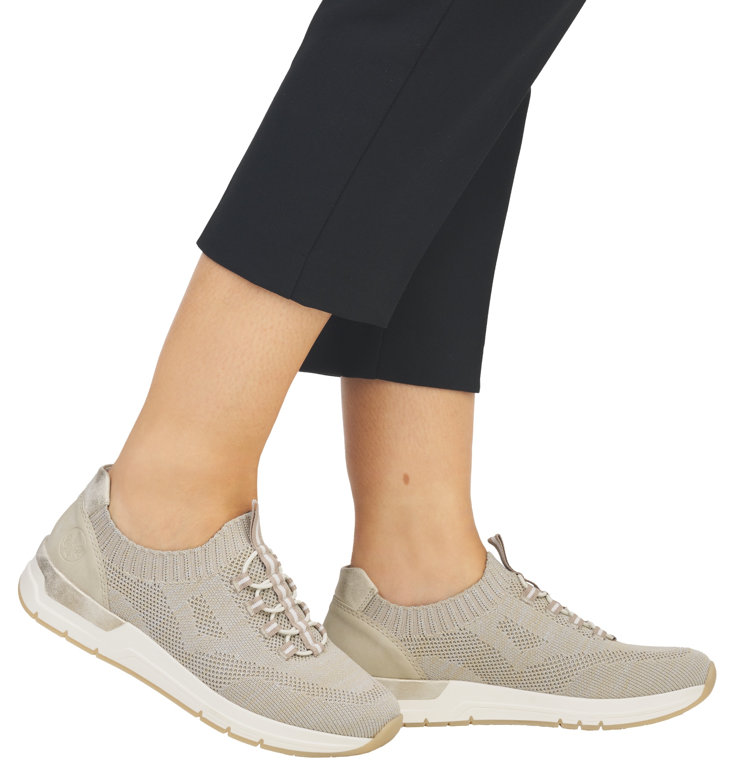 Rieker Slip-On Sneaker, Slipper, Schlupfschuh, Halbschuh, Freizeitsneaker mit Anziehlasche