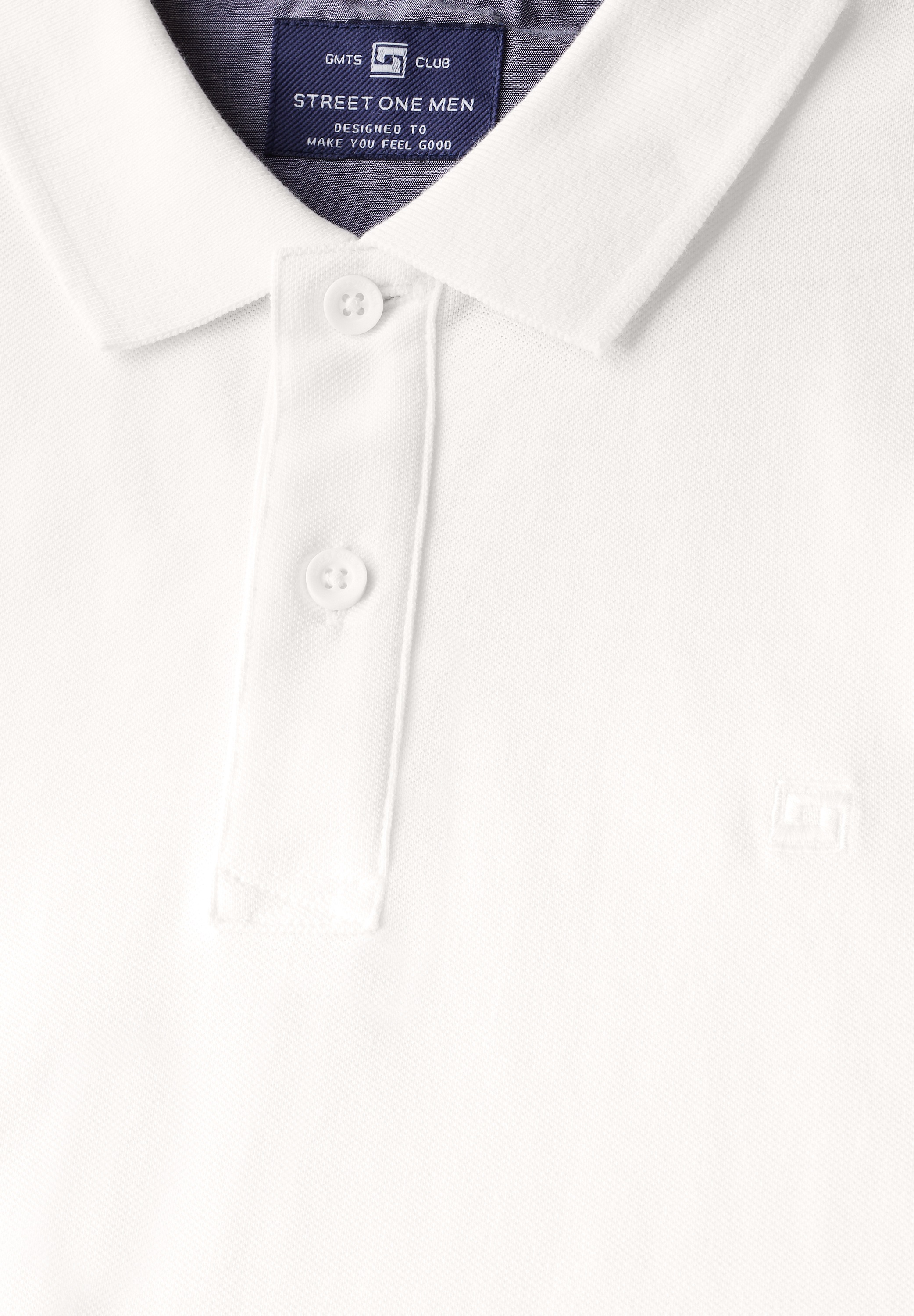 STREET ONE MEN Poloshirt, aus reiner Baumwolle