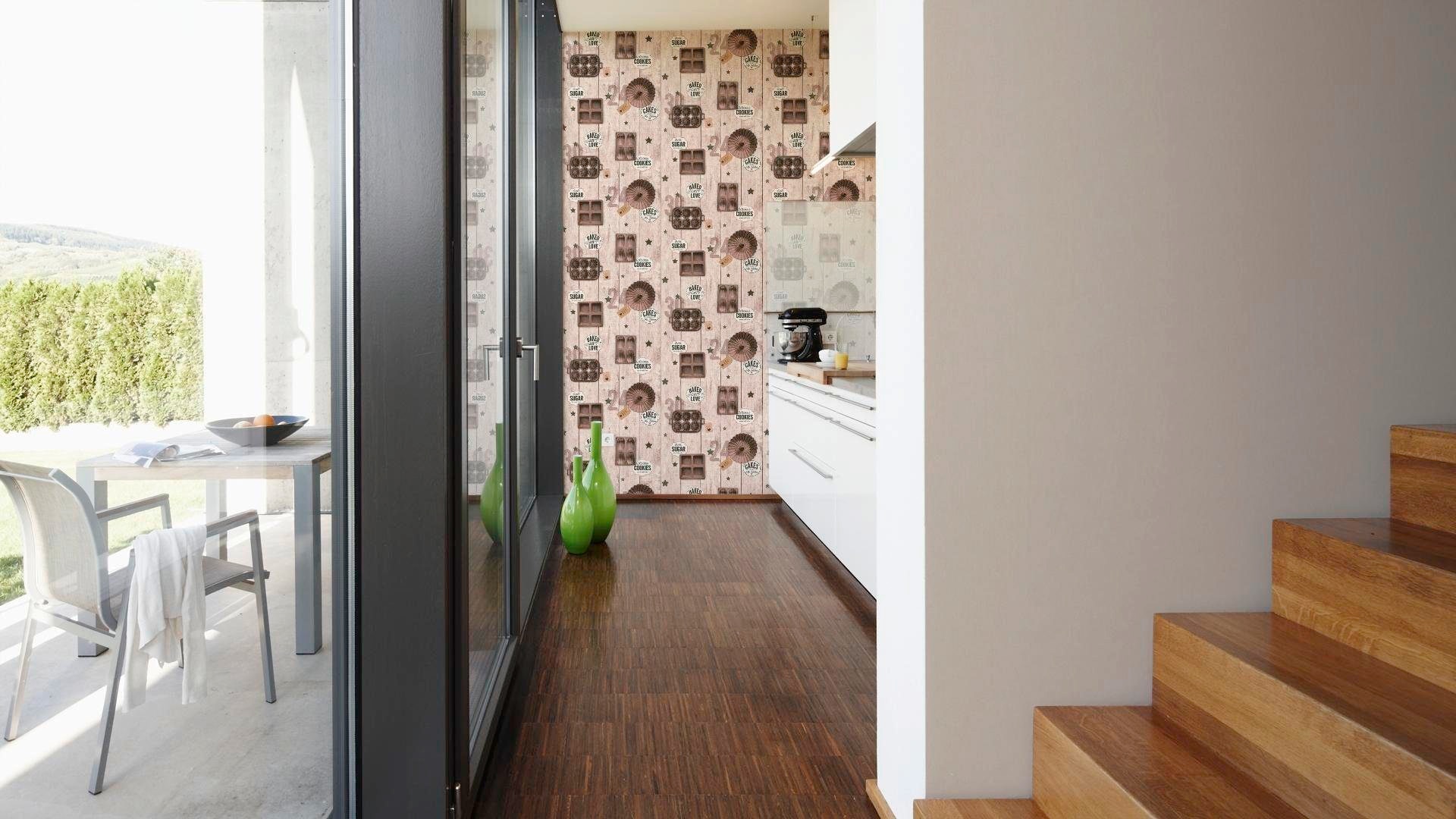 living walls Vliestapete »Björn« einfarbig | uni Uni Tapete Einfarbig