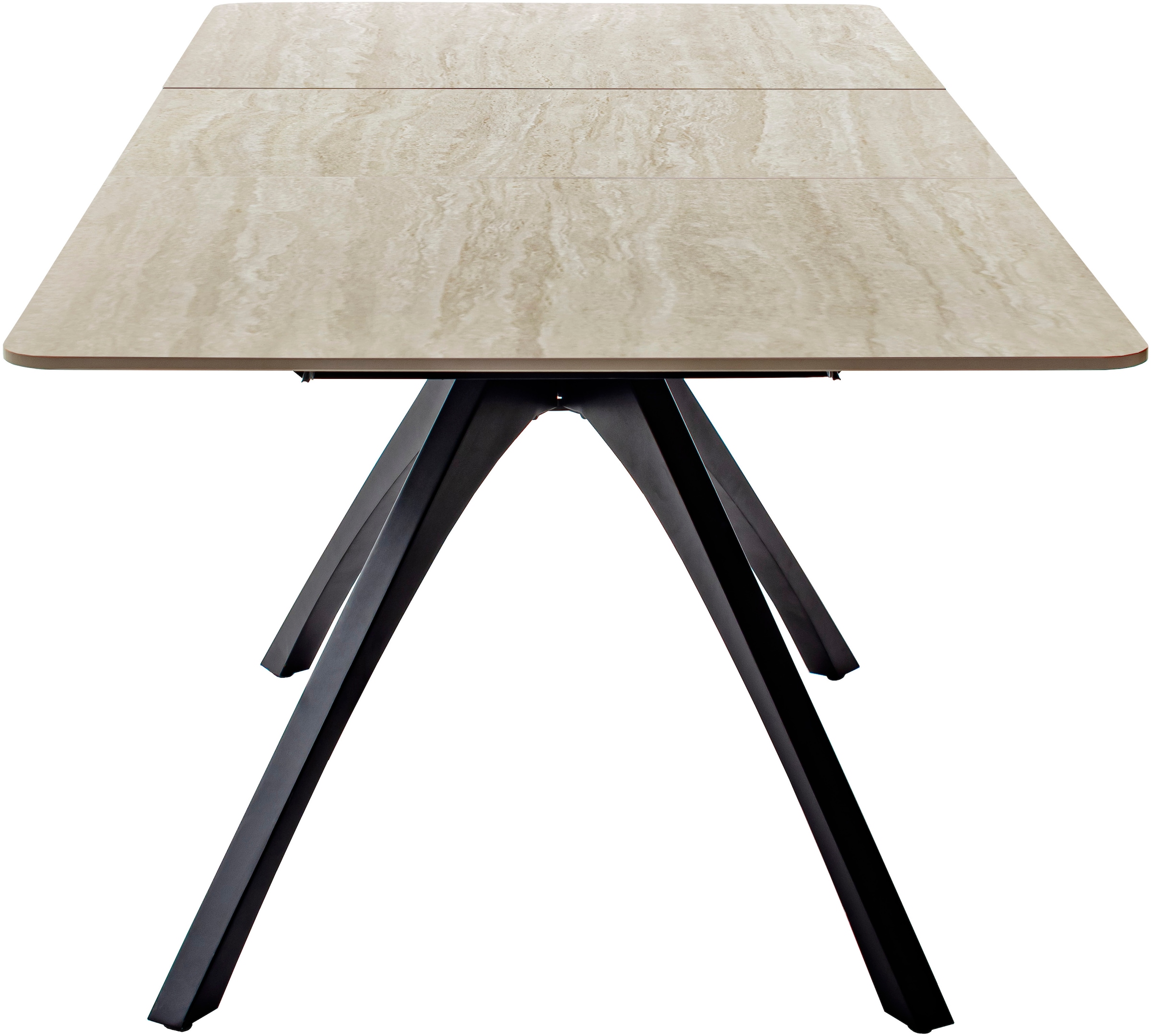 MCA furniture Esstisch »CERRITO Auszugtisch 160-220 cm - marmoriert«, (1 St.), Keramik,Metall,Synchronauszug,ausziehbar,8-10 Personen