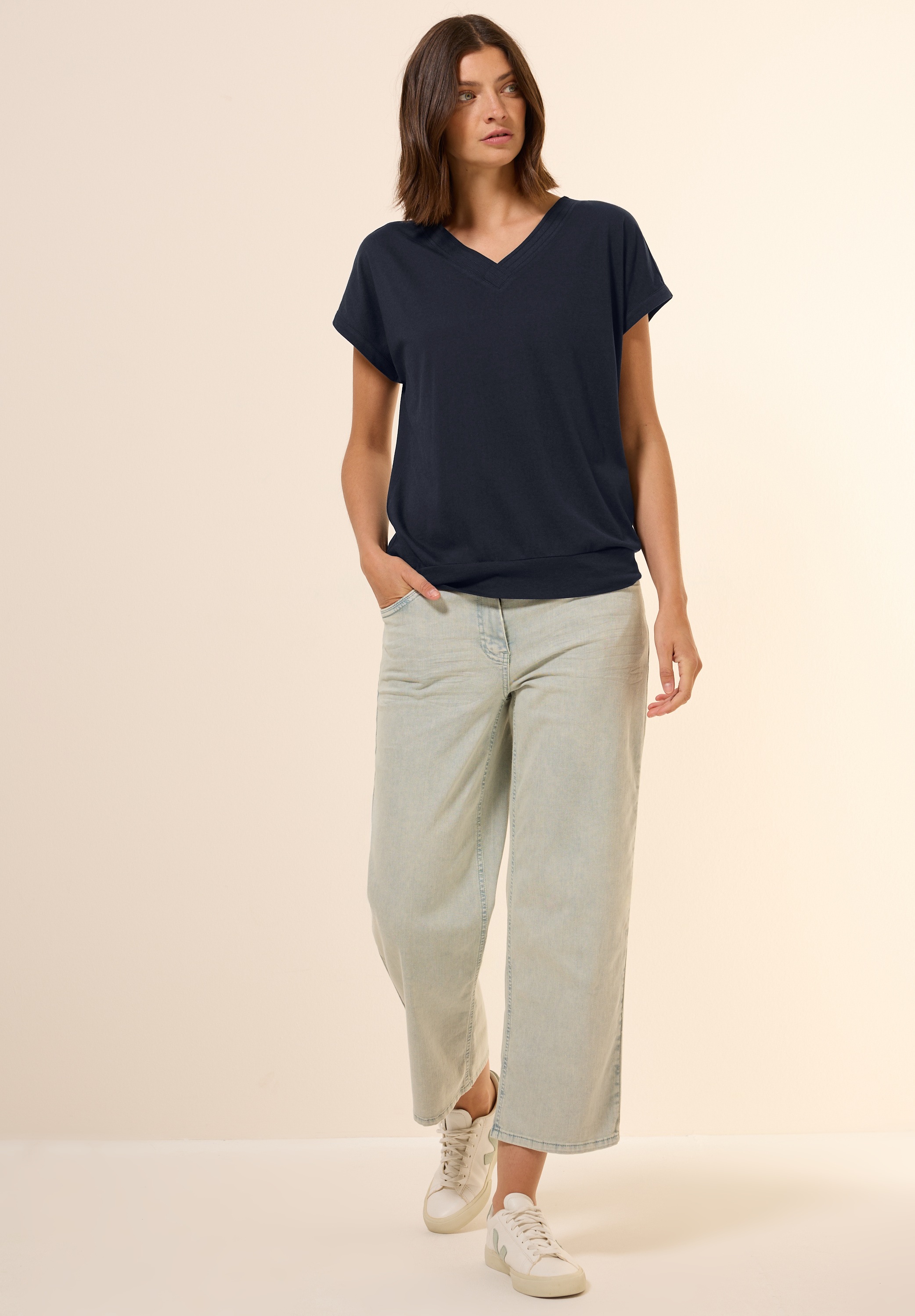 Cecil T-Shirt, im soften Baumwoll-Mix