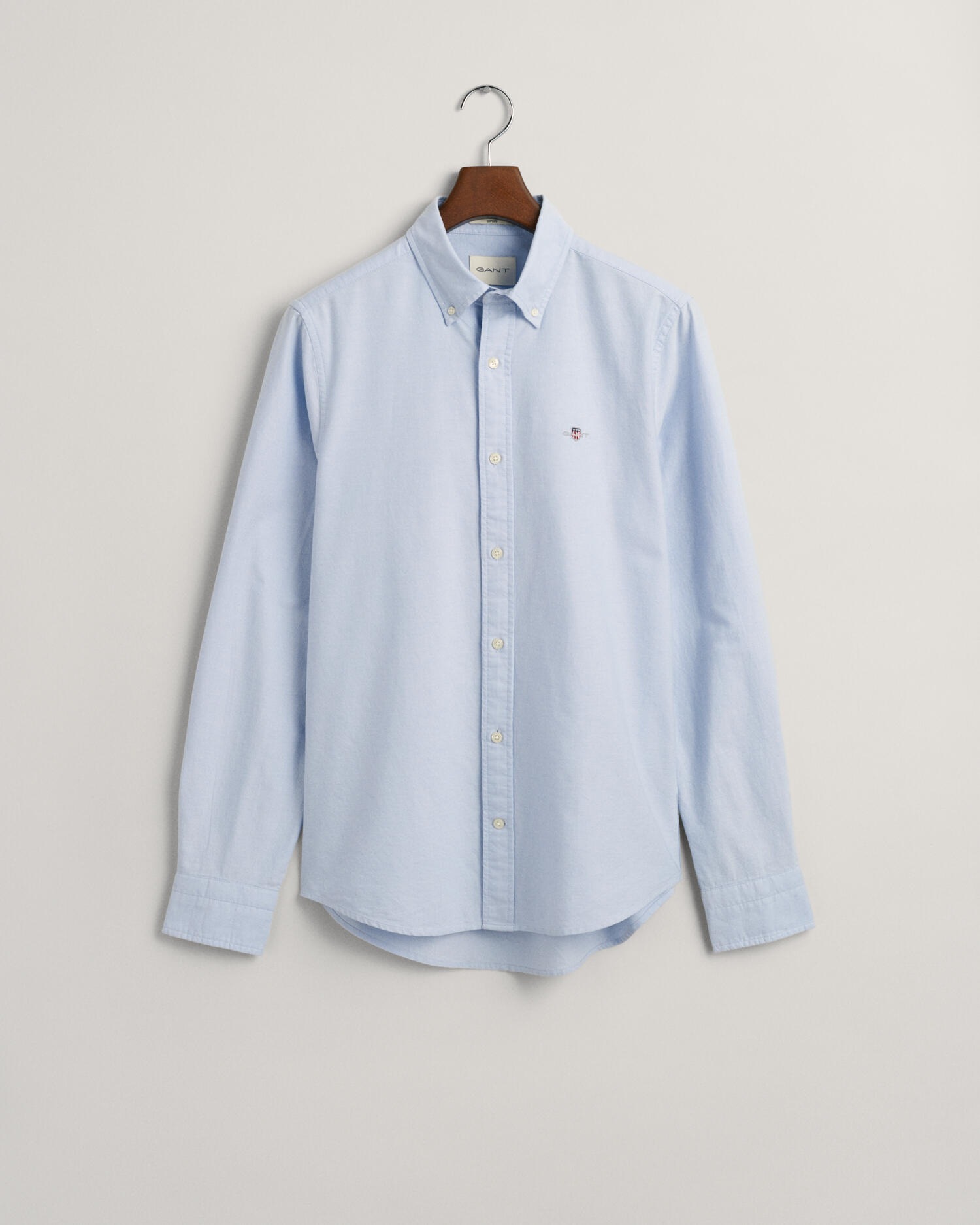 Gant Langarmhemd »Slim Fit Oxford Hemd strukturiert langlebig dicker«, Oxford Hemd Slim Fit