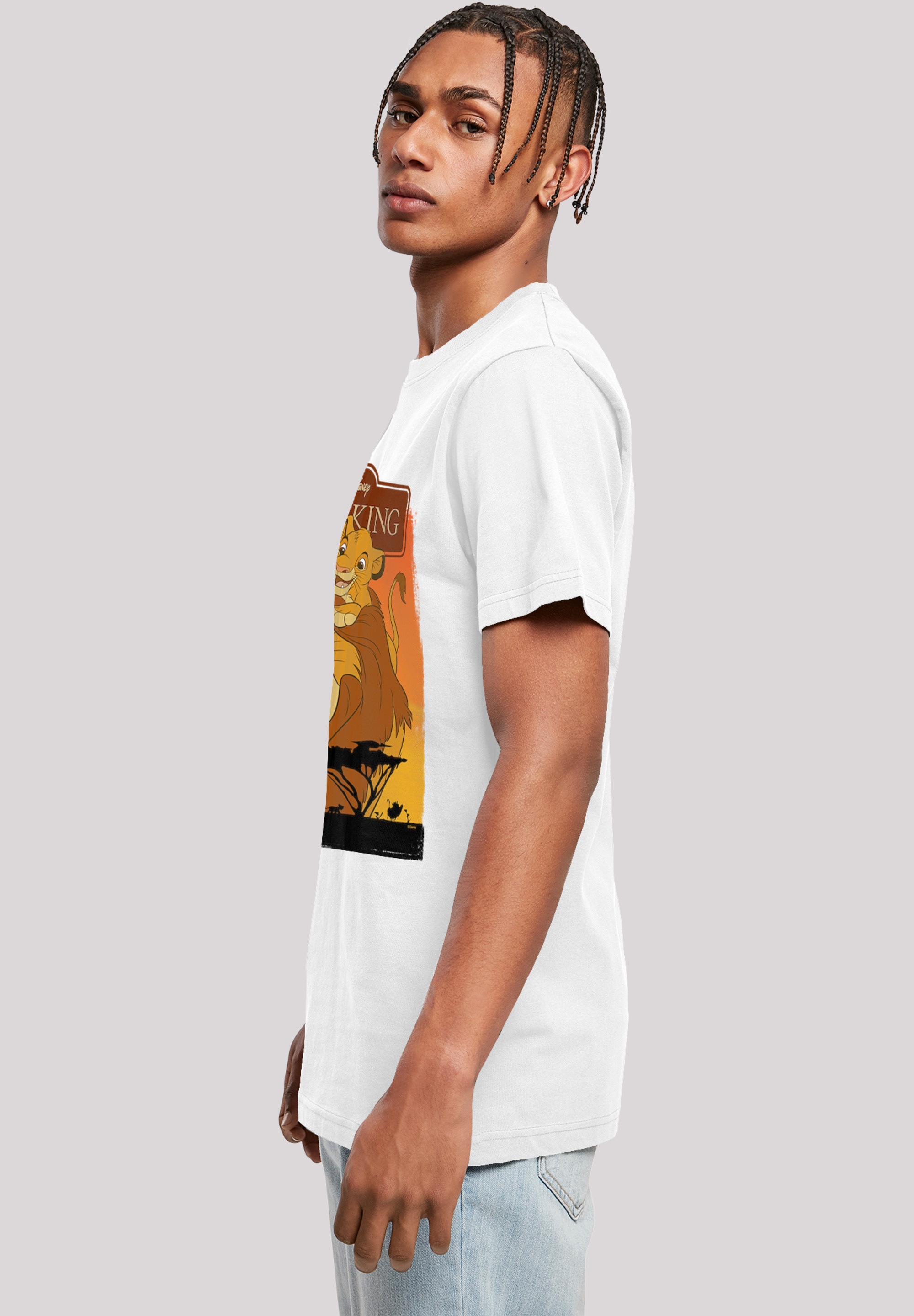 F4NT4STIC T-Shirt »Disney König der Löwen Simba und Mufasa«, Herren,Premium Merch,Regular-Fit,Basic,Bedruckt