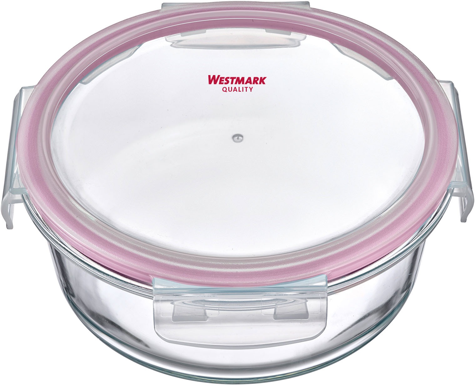 WESTMARK Frischhaltedose "Glas-Frischhaltedose, 650 ml, rund" mikrowellen- und ofenfest