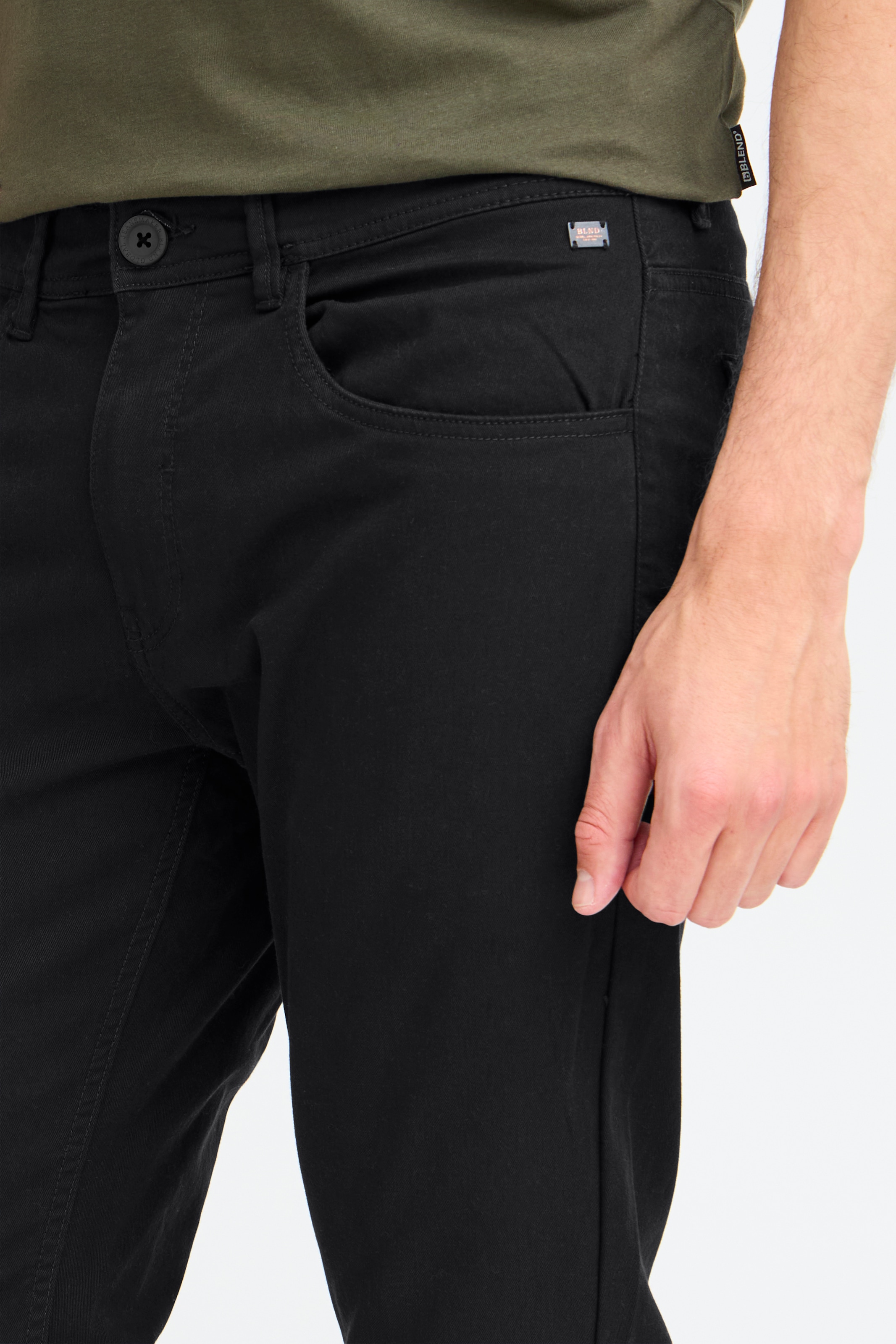 Blend 5-Pocket-Hose »BHRODNEY PANT NOOS«  mit Markenlabel, aus Baumwolle, Regular Fit, Webware, knöchellang